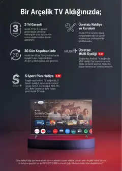01.05.2026 tarihinden itibaren geçerli olan Arçelik kataloğu önizlemesi | Sayfa: 81 | Ürünler: TV, Video