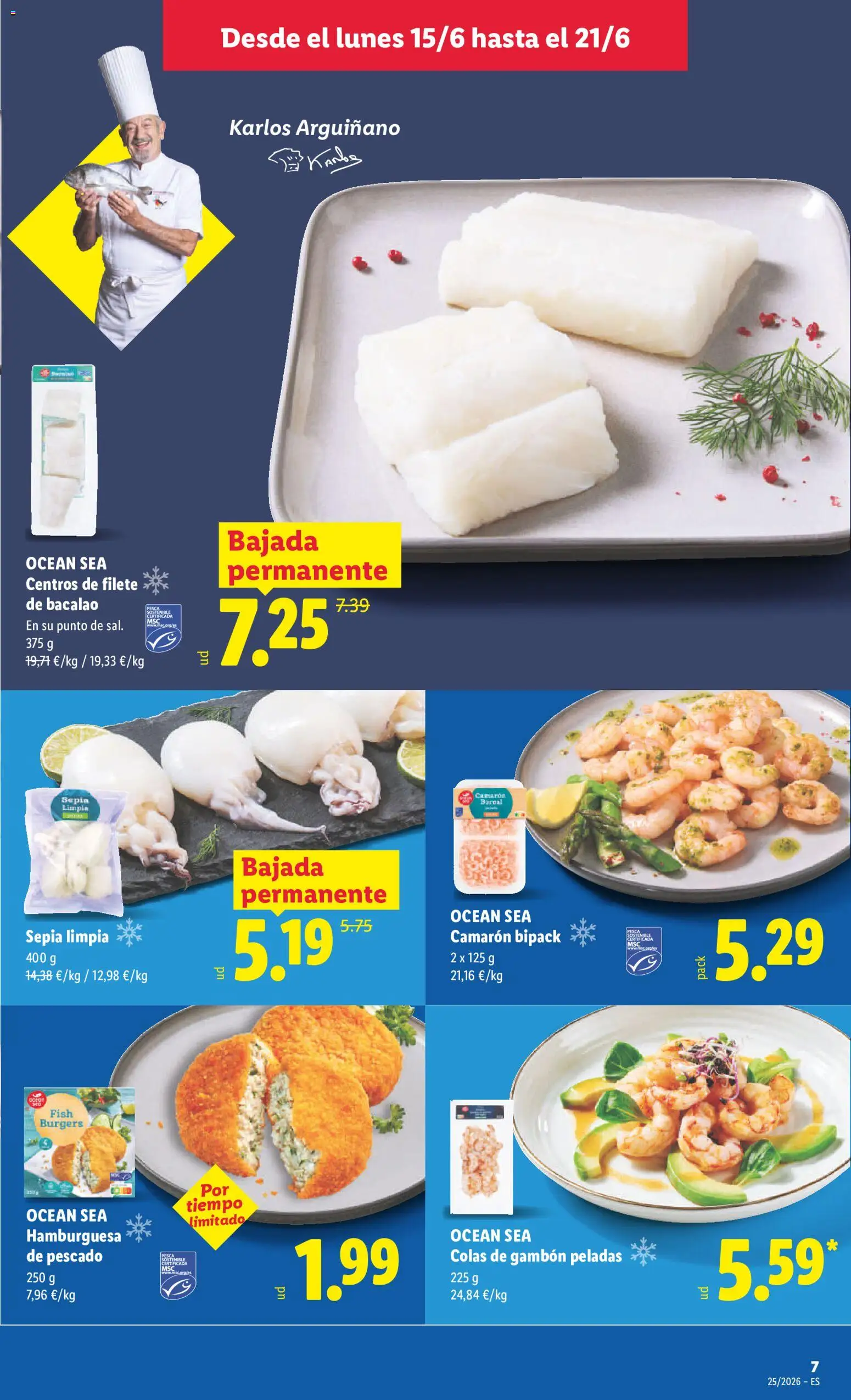 Lidl folleto │ válido desde el 15.06.2026 | Página: 13 | Productos: Pescado, Filete, Σοκολατούχο γάλα