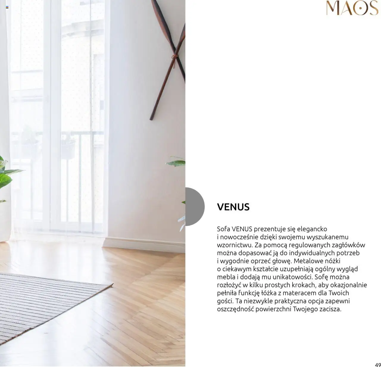 Black Red White Gazetka - Katalog mebli wypoczynkowych MAOS od 27.08.2024 | Strona: 49 | Produkty: Ogólny, Sofa