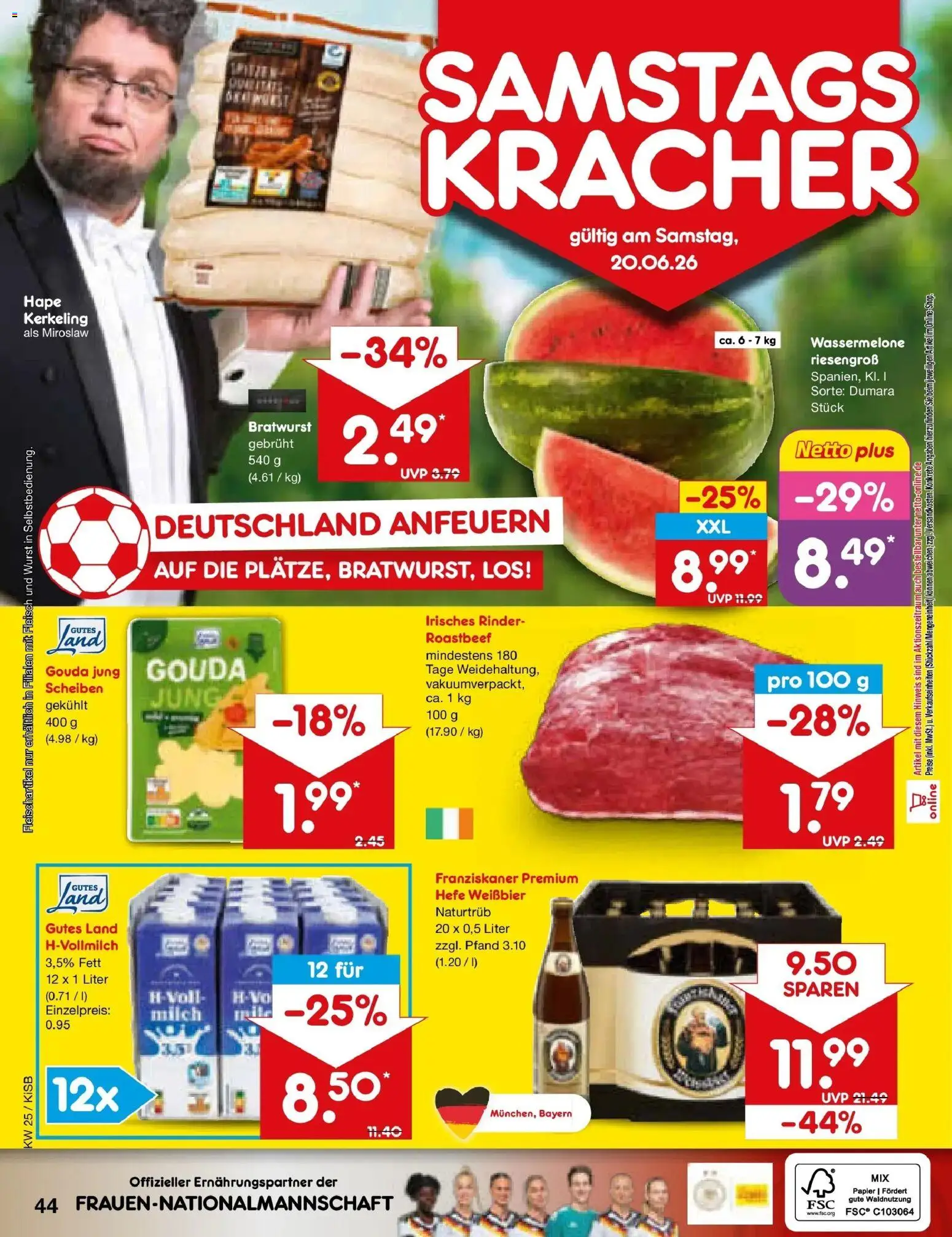 Netto Marken-Discount Prospekt Oberhaid – gültig ab 15.06.2026 | Seite: 56 | Produkte: Gouda, Roastbeef, Wurst, Fleisch
