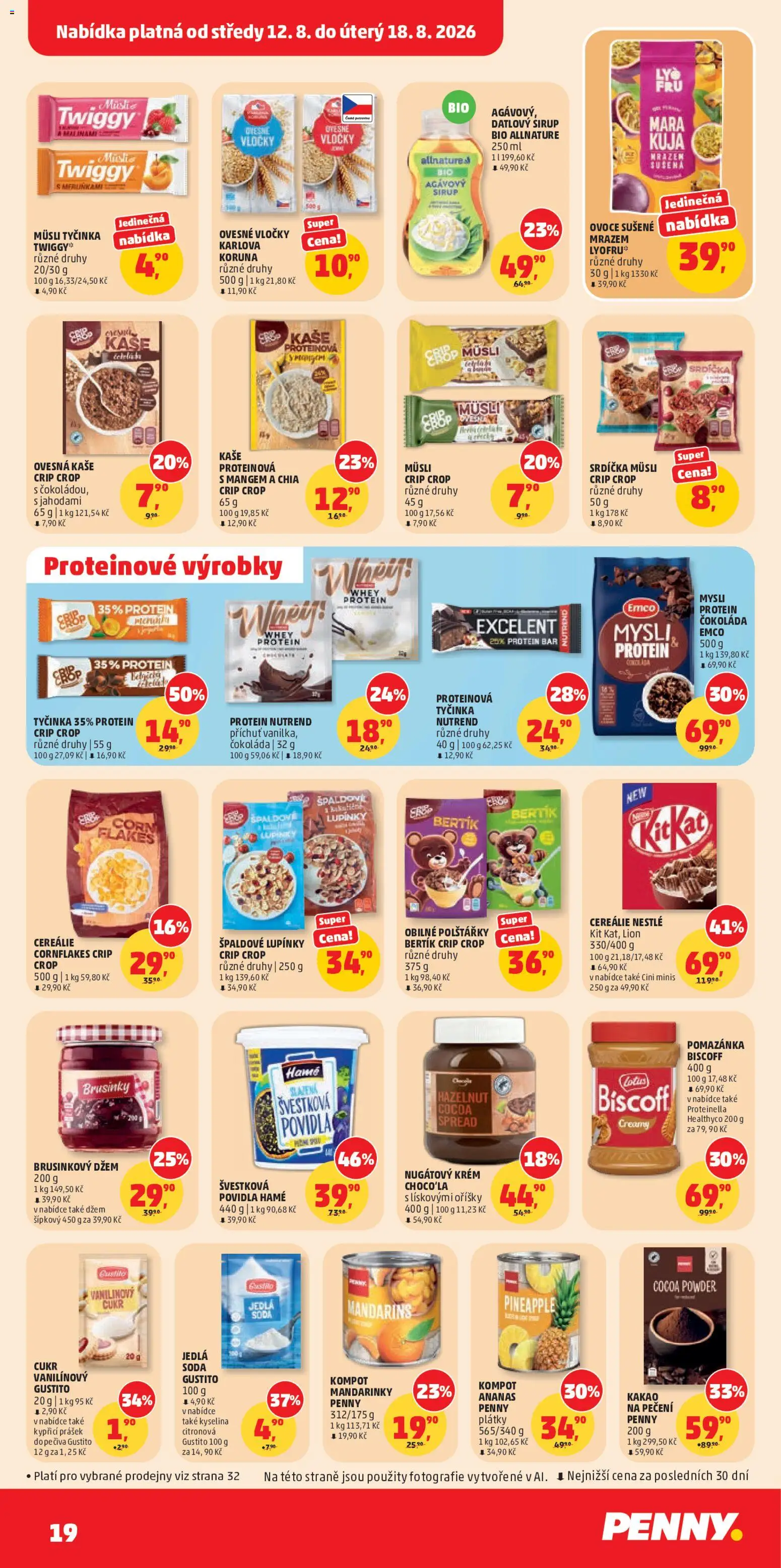 Penny Market leták od 12.08.2026 | Strana: 19 | Produkty: Švestková povidla, Ananas, Povidla, Chia