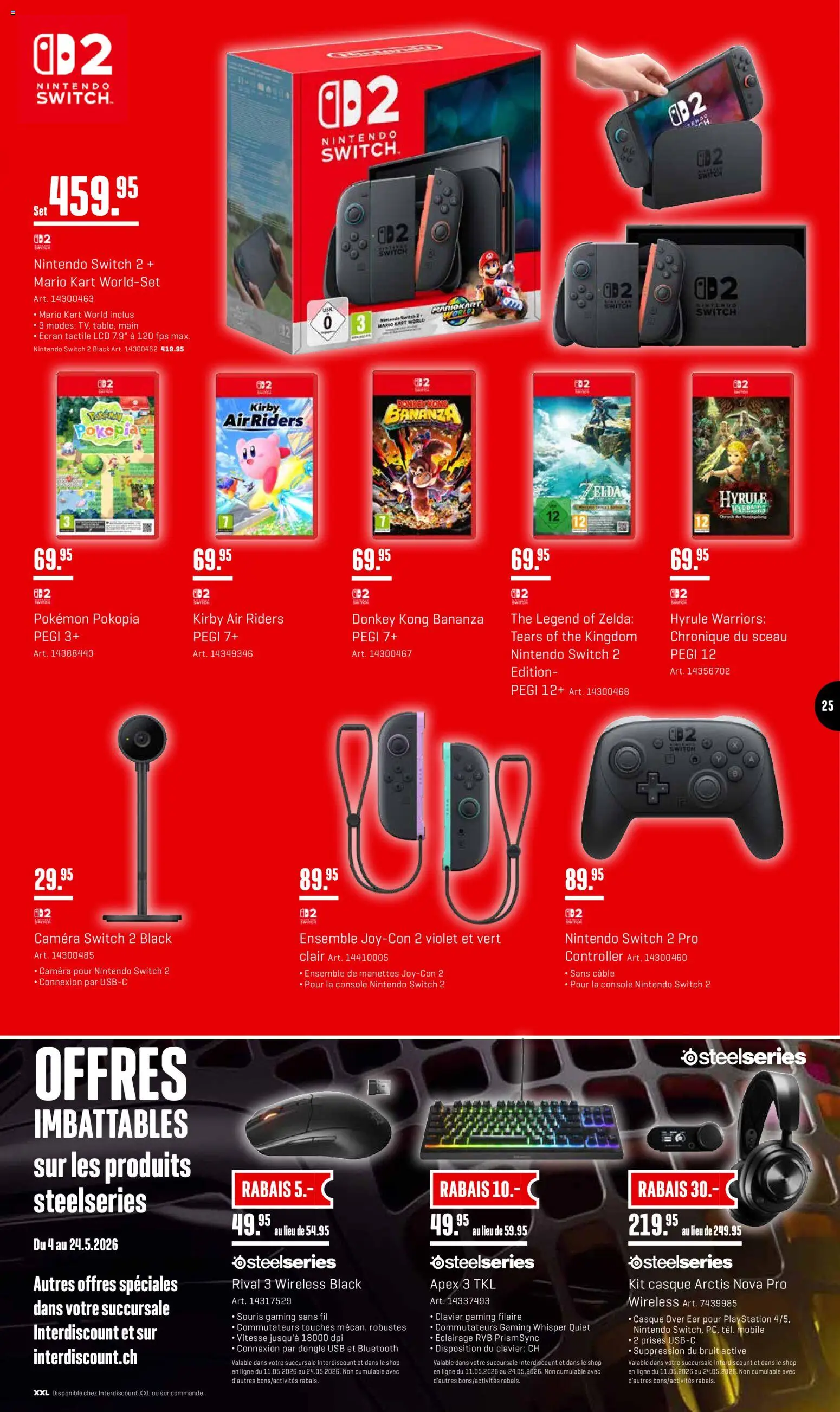 Interdiscount aktionen Hit De La Semaine – gültig ab 11.05.2026 | Seite: 25 | Produkte: Playstation, Usb