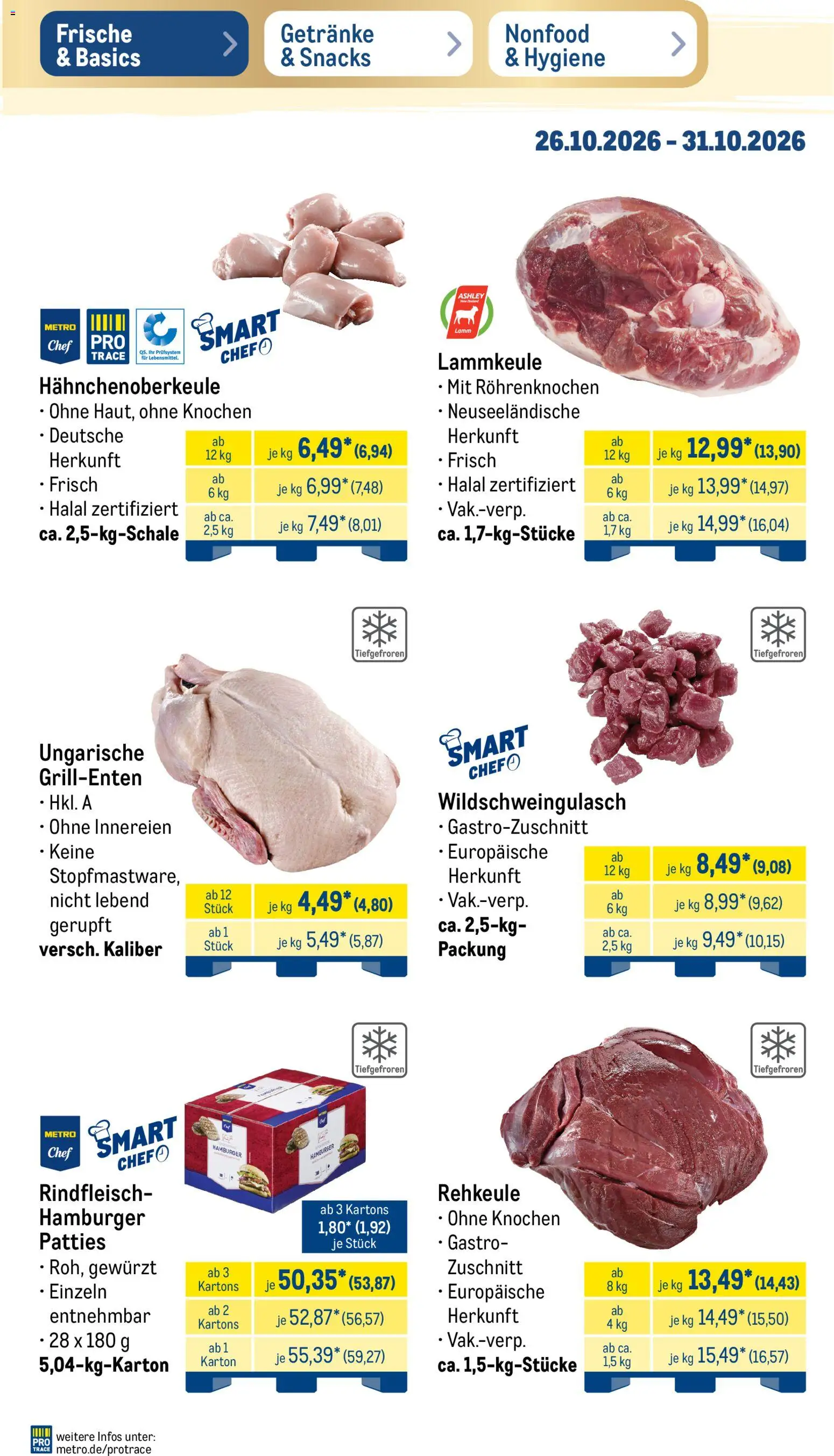 Metro NonFood-Angebote – gültig ab 26.10.2026 | Seite: 35 | Produkte: Tintenfisch, Fleisch
