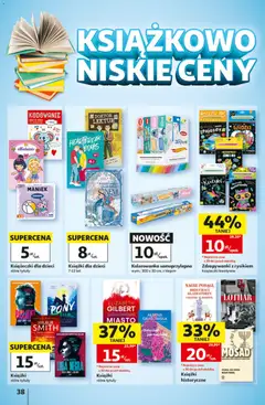 Pogląd oferty "Auchan gazetka - 30 Lat Hipermarket" - ważna od 17.09.2026 | Strona: 38 | Produkty: Zabawki, Książki