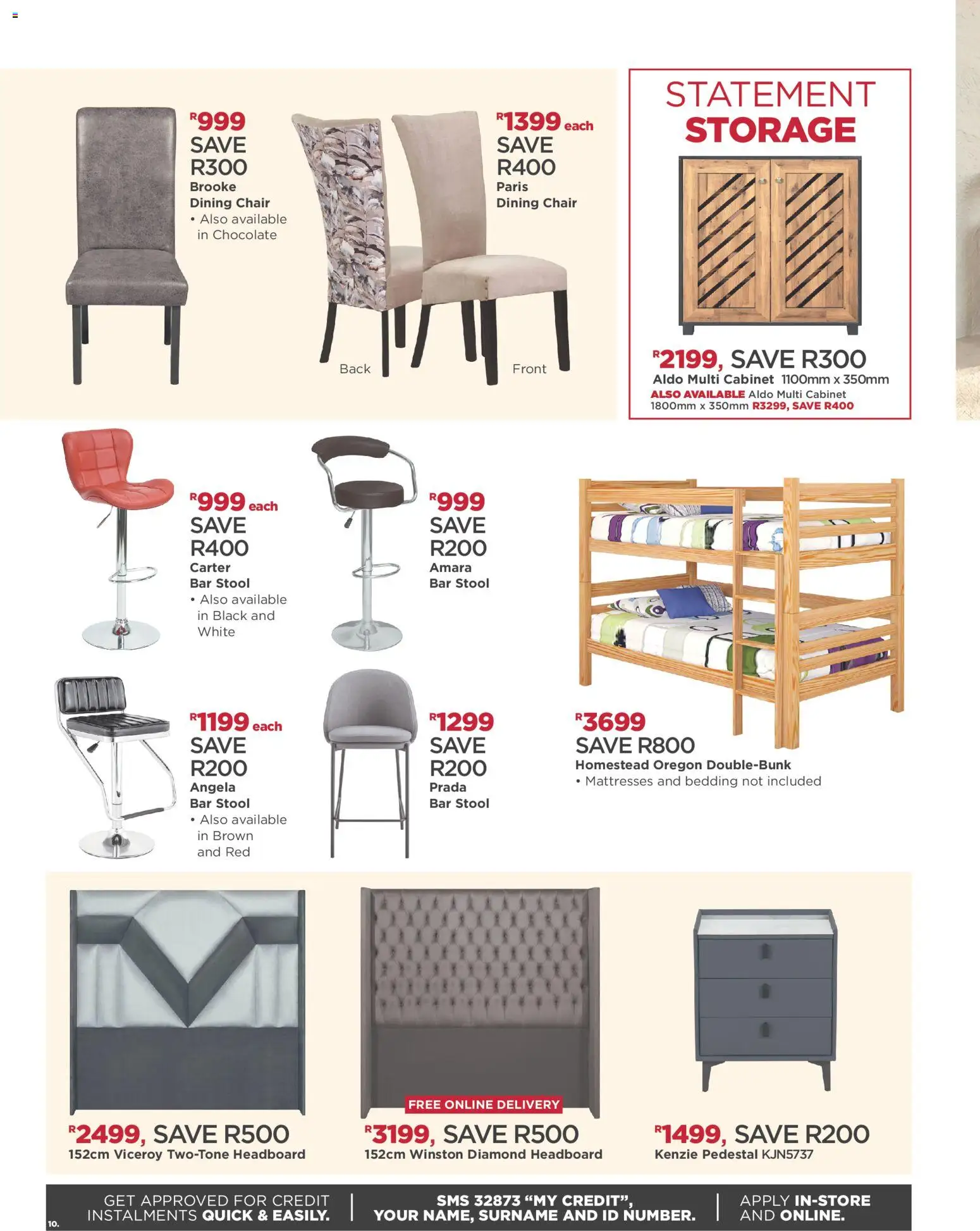 New House and Home catalogue – valid from 07/09/2026 | Page: 10 | Products: Pedestal, Headboard, Chair, Chocolate