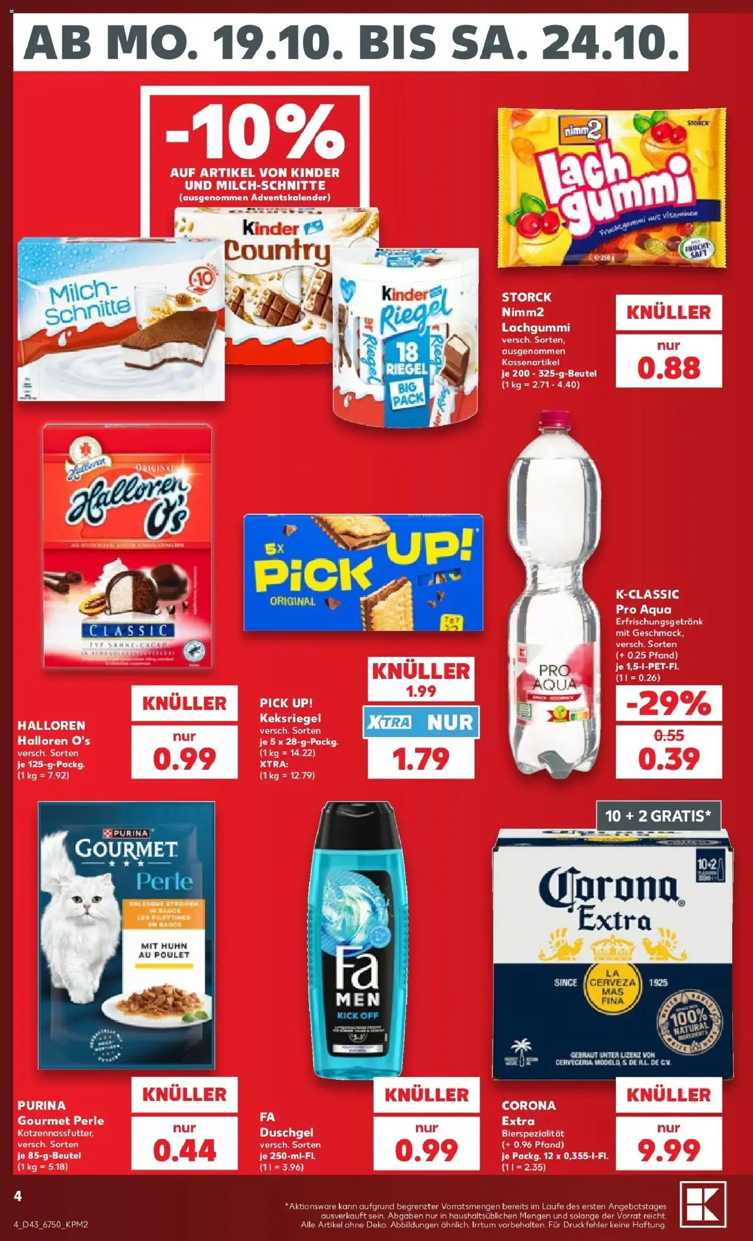 Prospekt Kaufland ab 19.10.2026 » Angebote Online zum Blättern | Seite: 8 | Produkte: Milch, Duschgel, Kinder country