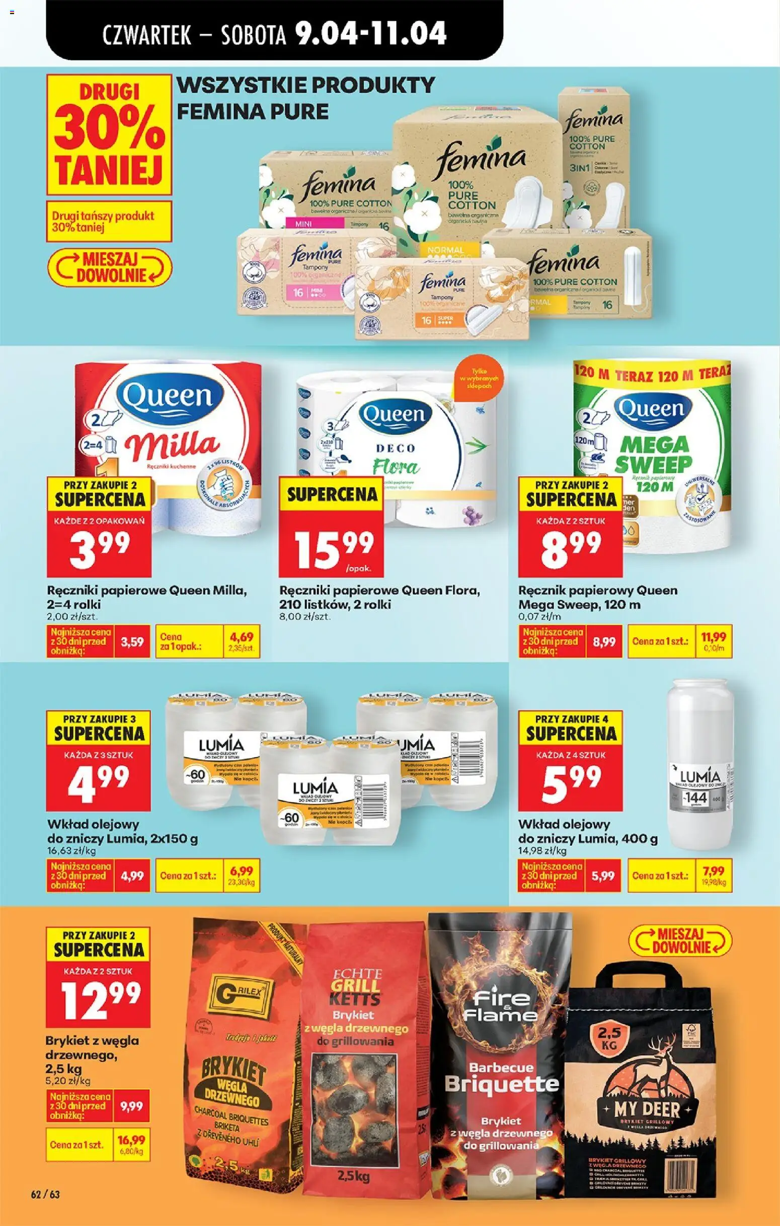 Biedronka gazetka od czwartku od 09.04.2026 | Strona: 82 | Produkty: Rolki, Grill, Ręczniki papierowe, Ręcznik papierowy