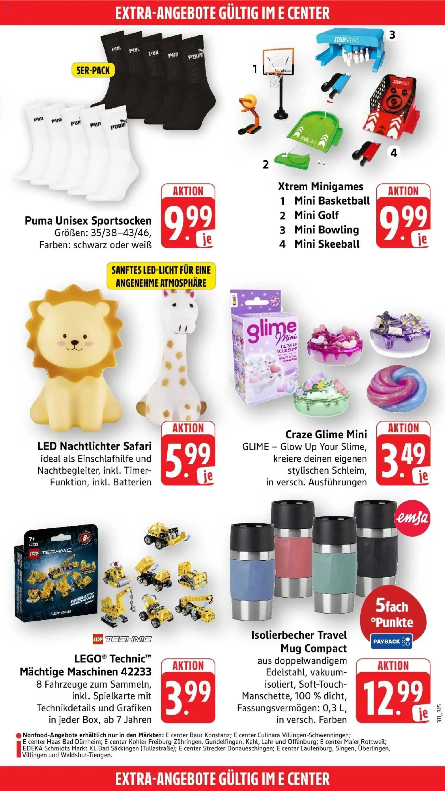 E center Prospekt Waldshut-Tiengen (ab 28.09.2026) zum Blättern | Seite: 53 | Produkte: Batterien, Bad, Basketball
