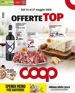 Anteprima del volantino COOP volantino Offerte Top Lainate valido a partire dal 14.05.2026