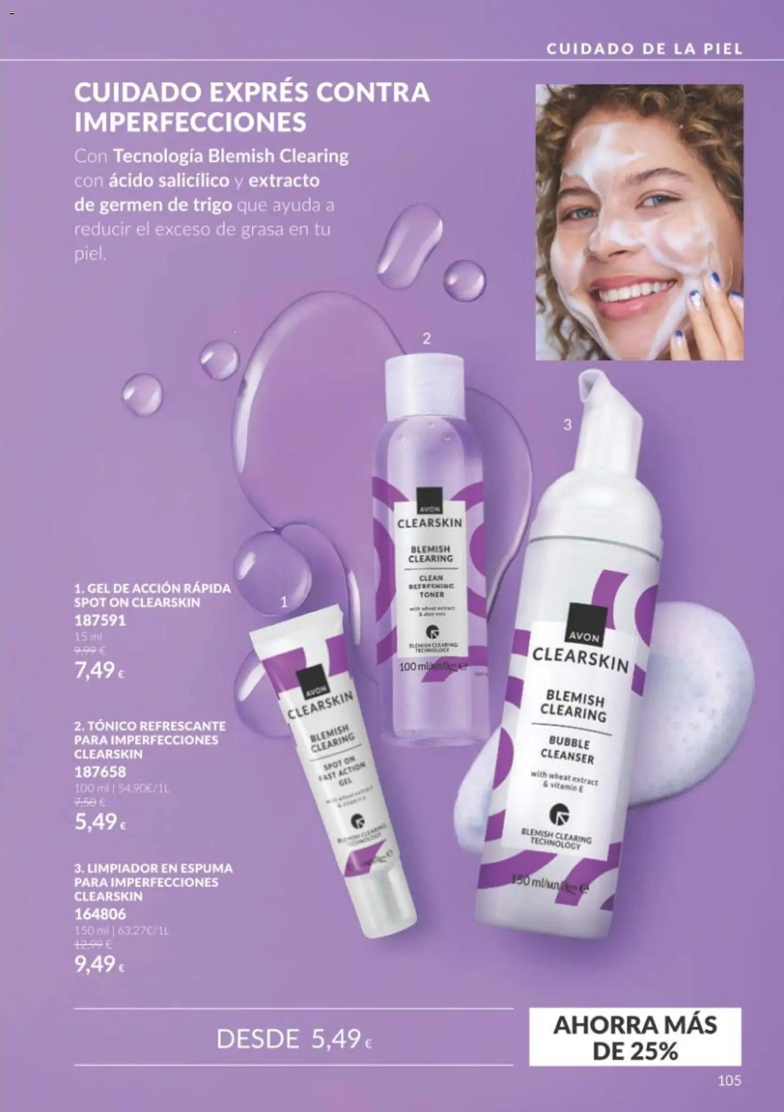 Catálogo AVON Black Friday │ válido desde el 01/11/2026 | Página: 105 | Productos: Espuma, Toner