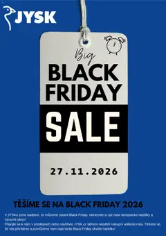 Náhled letáku JYSK Black Friday avízo od 20.10.2026