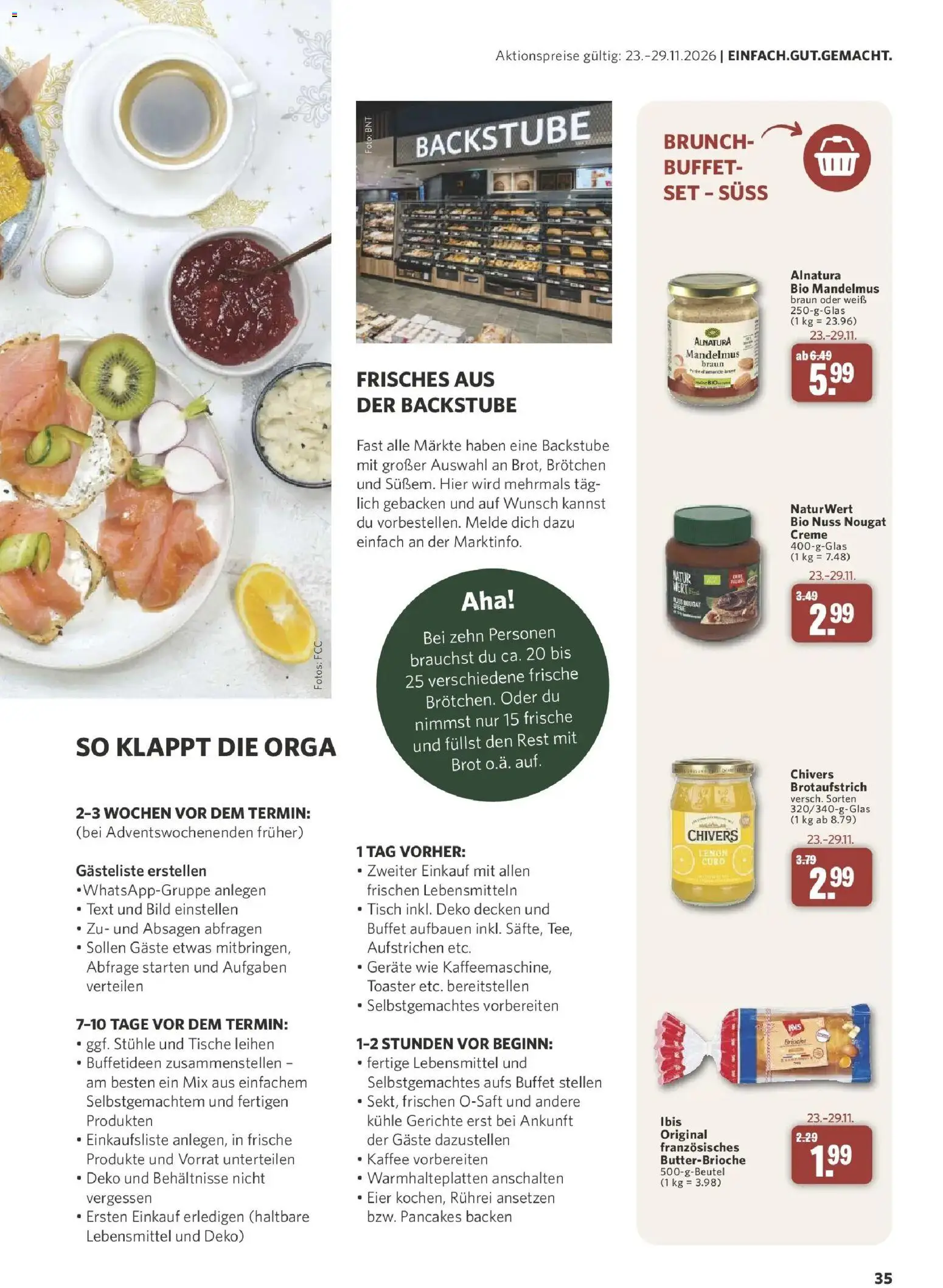 Combi Aktueller Prospekt (ab 26.10.2026) zum Blättern | Seite: 35 | Produkte: Eier, Creme, Gerichte, Brot