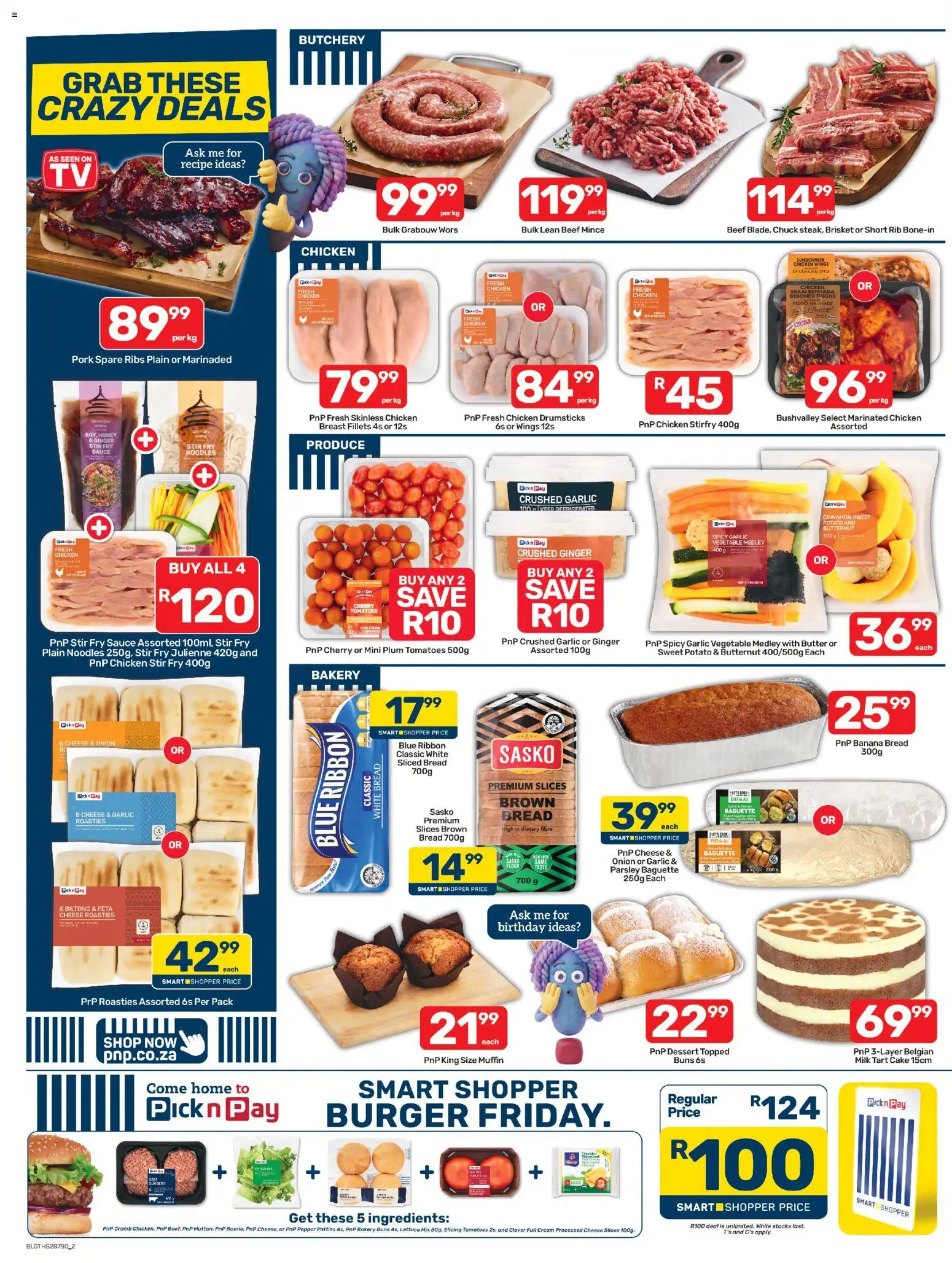 New Pick n Pay catalogue – valid from 25/09/2026 | Page: 2 | Products: Parsley, Chicken drumsticks, Baguette, Cream