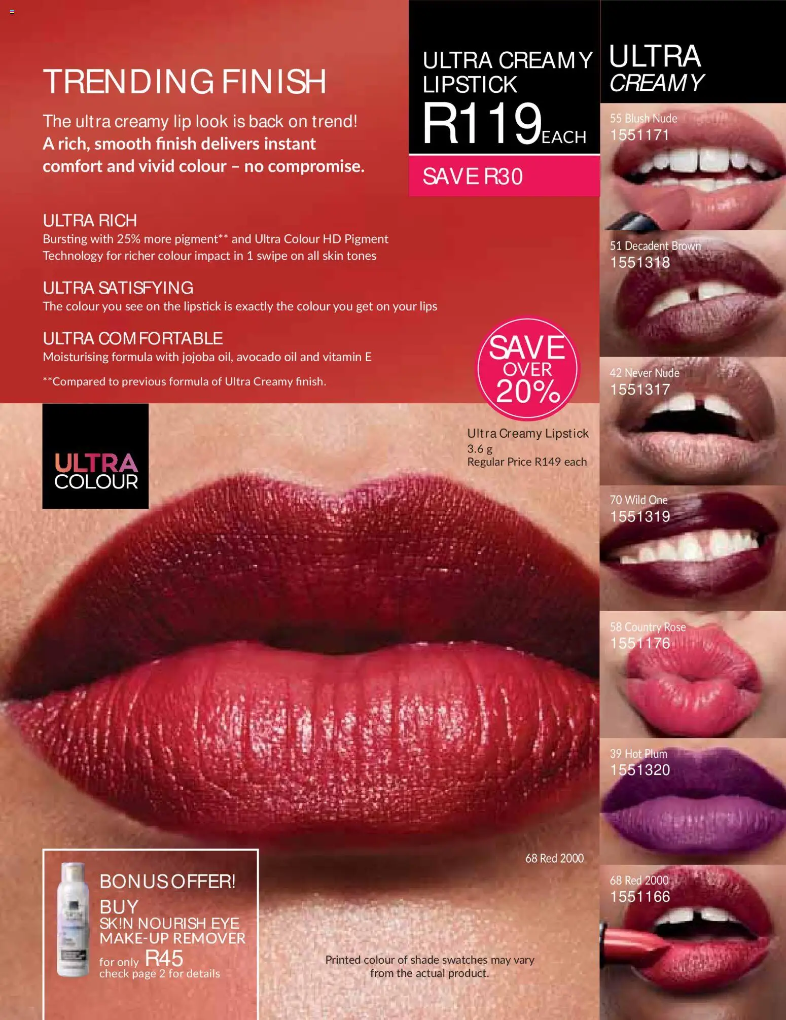 New Avon catalogue – valid from 01/09/2026 | Page: 5 | Products: Avocado, Oil, Blush, Lipstick