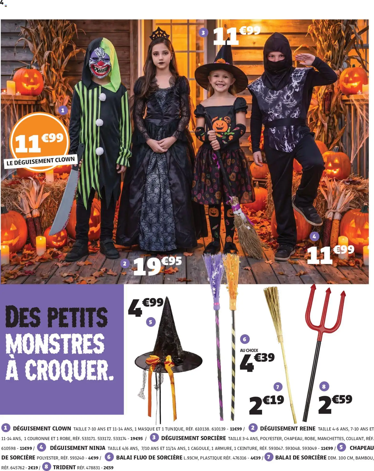 {H1} | Page: 4 | Produits: Masque, Balai, Bambou, Chapeau