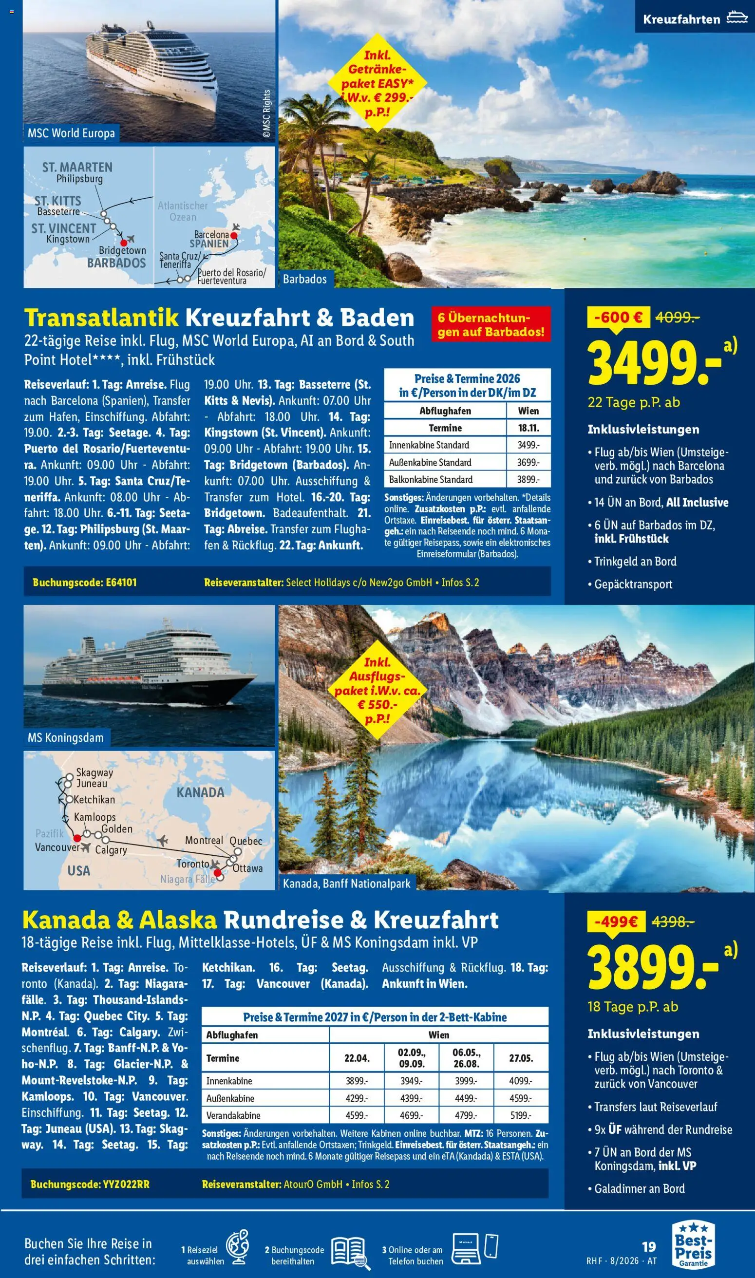 Lidl August Reise - Highlights gültig ab 29.07.2026 | Seite: 19 | Produkte: Telefon, Uhr