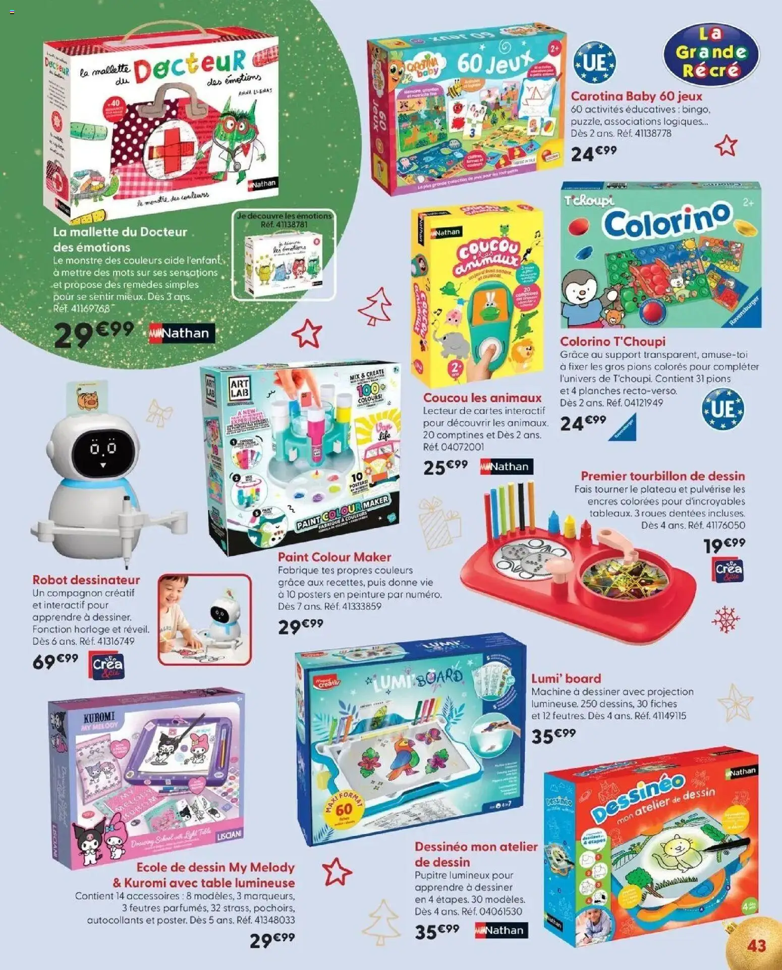 La Grande Récré - LE NOËL DE TOUTES LES PASSIONS à partir du 14/10/2026 - promo en ligne | Page: 43 | Produits: Montre, Autocollants, Robot, Jeux