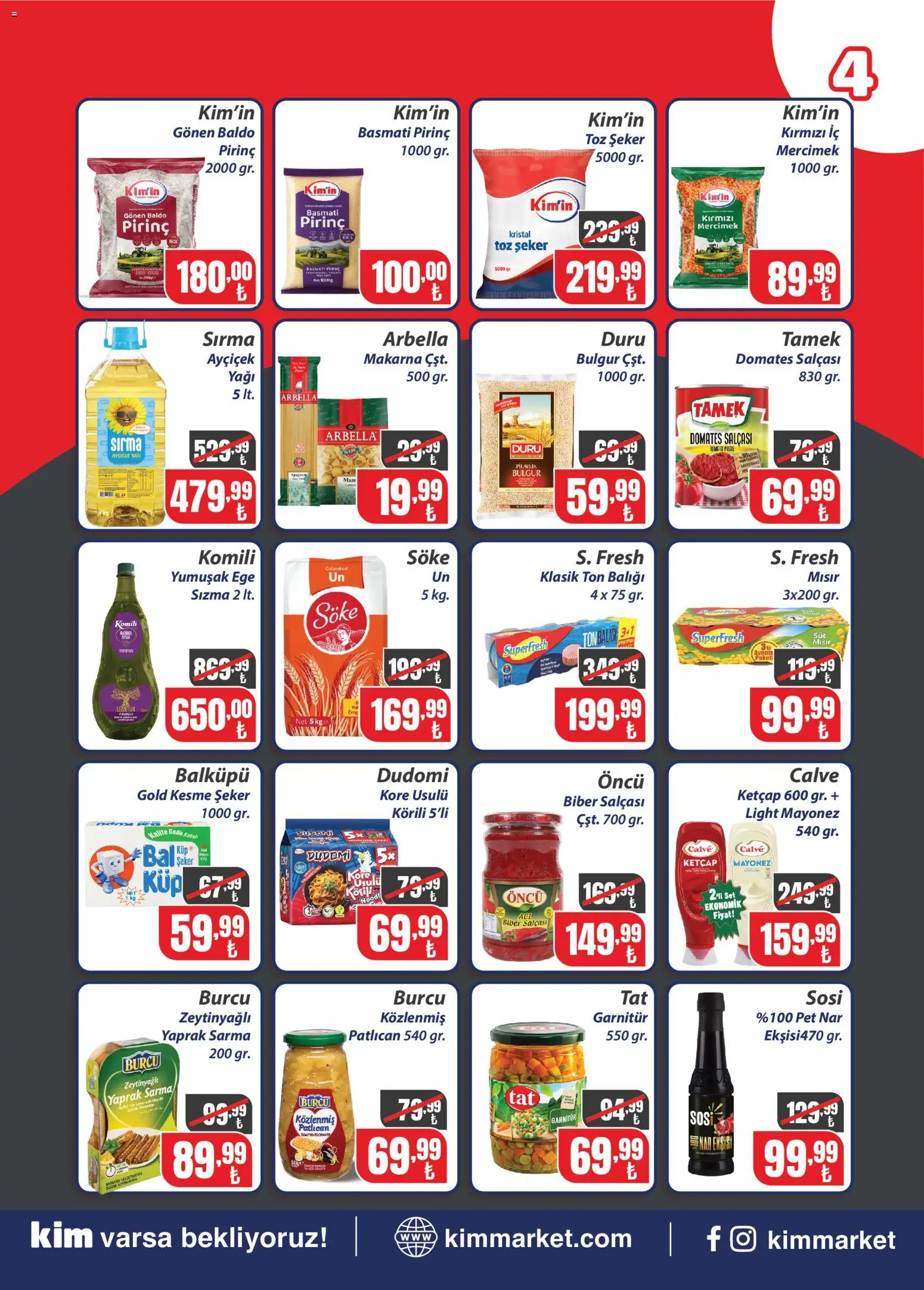 Kim Market Katalog - Marmara Insert - 20 Ağustos 2026 tarihinden itibaren geçerlidir | Sayfa: 4 | Ürünler: Mercimek, Yağ, Ton balığı, Mısır