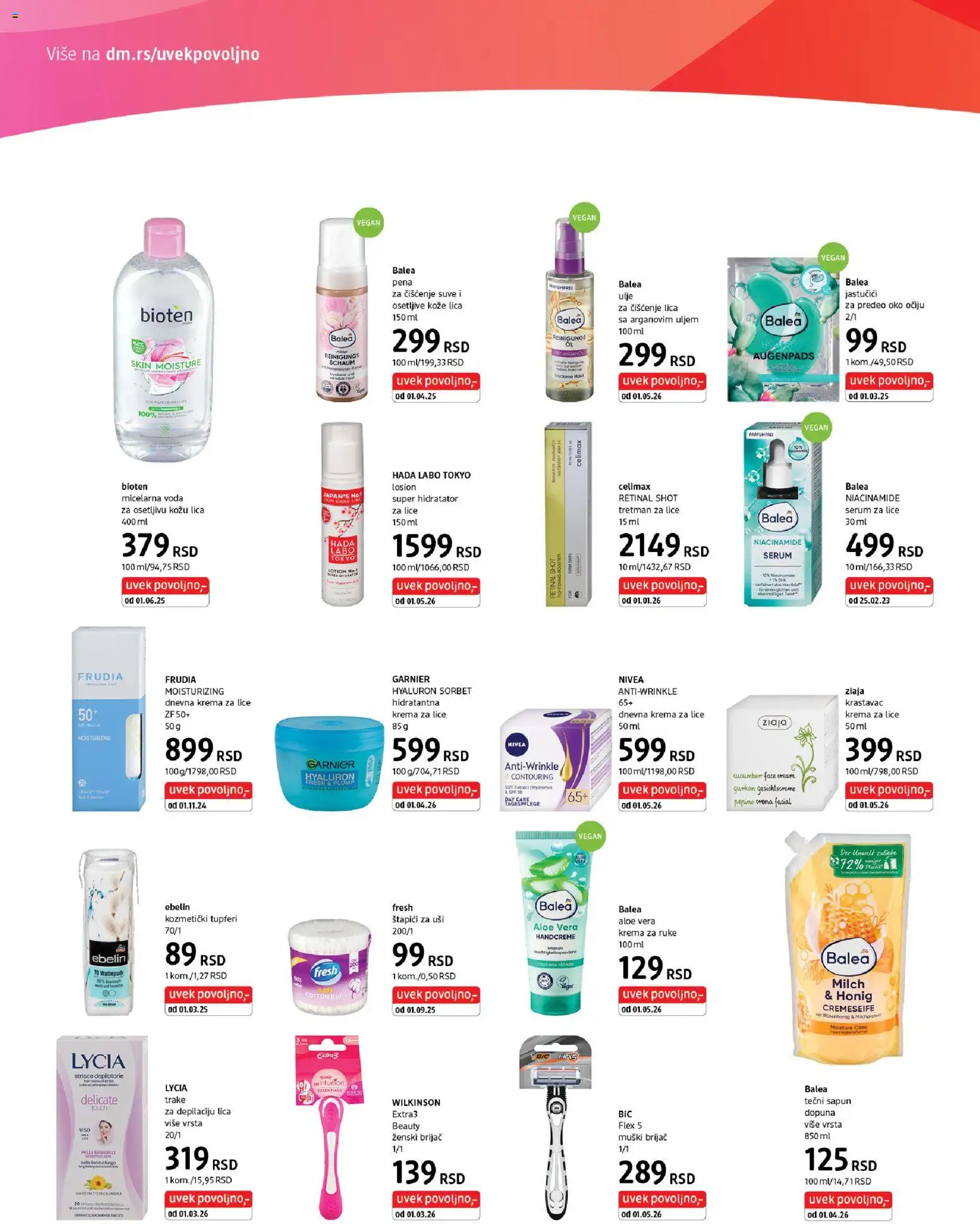 DM Drogerie katalog - važi od 16.05.2026 | Strana: 4 | Proizvode: Tečni sapun, Garnier, Micelarna voda, Ulje