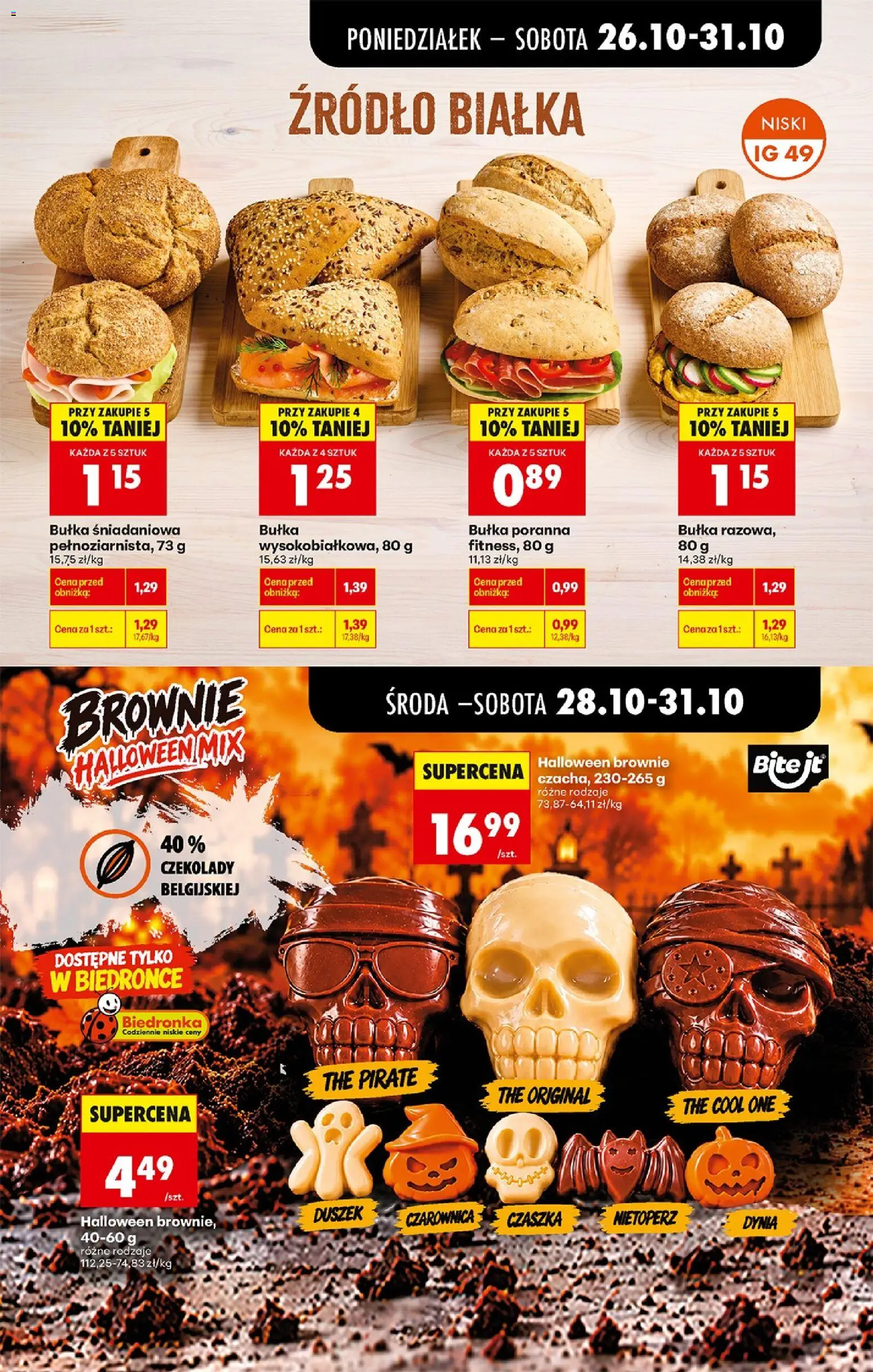 Biedronka Polsko leták - Codziennie niskie ceny od 26.10.2026 | Strana: 45 | Produkty: Brownie