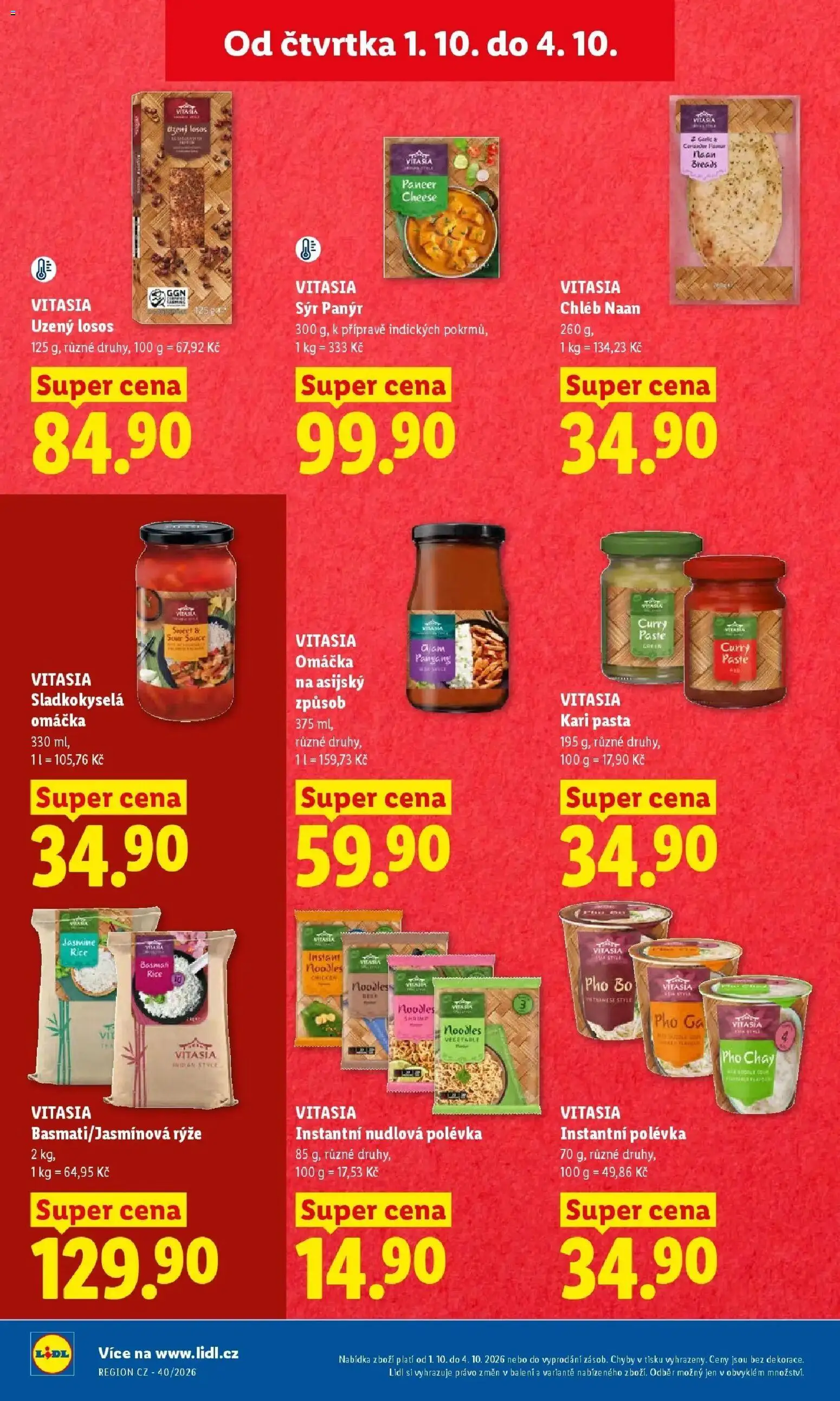 Lidl leták od 01.10.2026 - Nový akční leták | Strana: 22 | Produkty: Sýr, Chléb, Sladkokyselá omáčka, Kari pasta