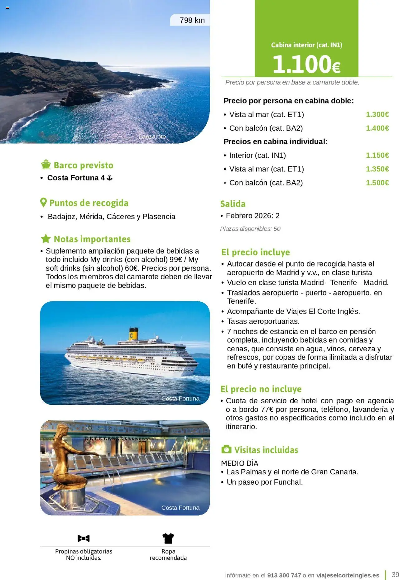 Viajes El Corte Inglés - Catálogo Junta de Extremadura │ válido desde el 01.03.2025 | Página: 39 | Productos: Cerveza