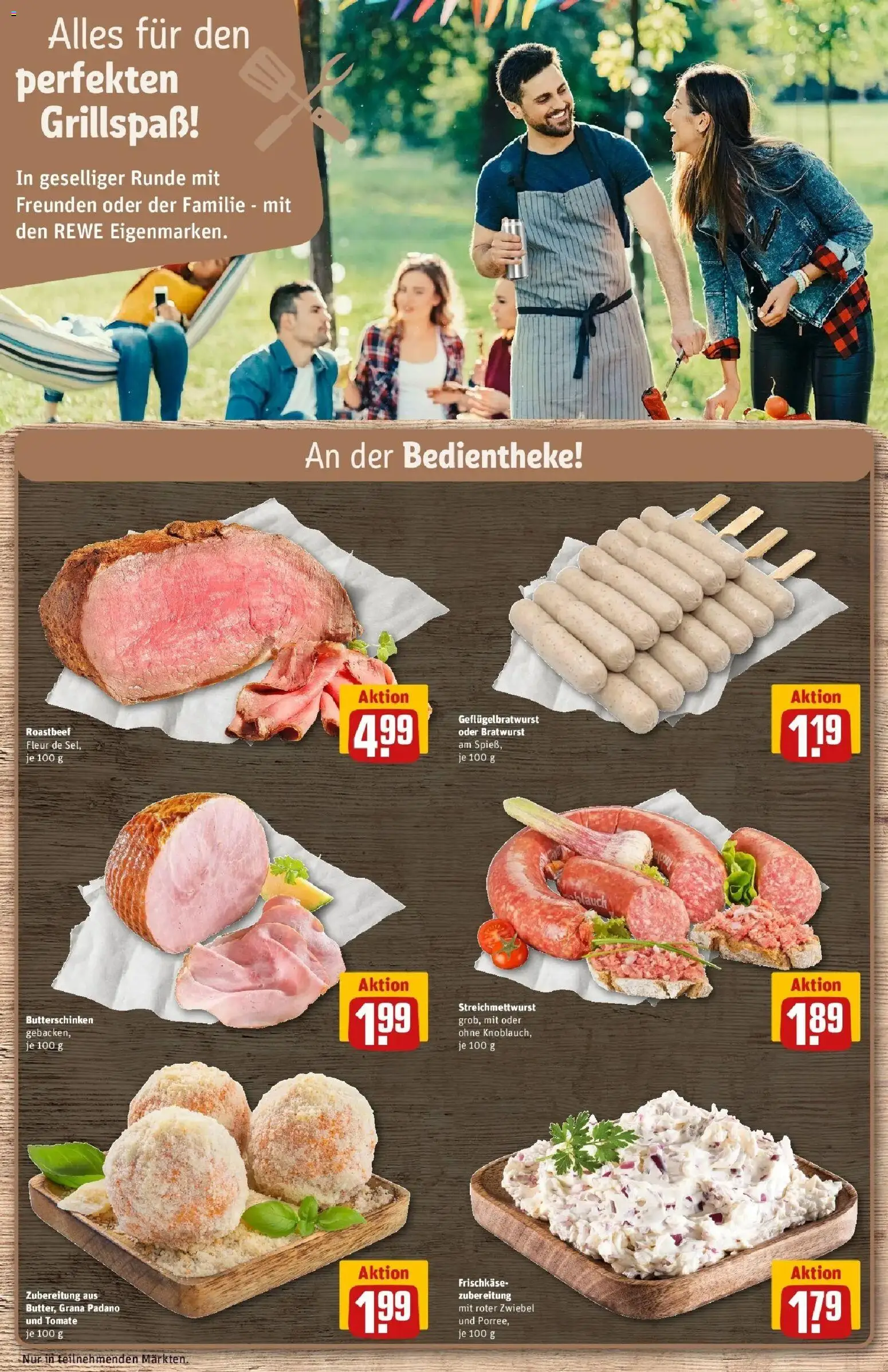 Rewe Prospekt St. Augustin – gültig ab 17.05.2026 | Seite: 13 | Produkte: Bratwurst, Roastbeef, Frischkase
