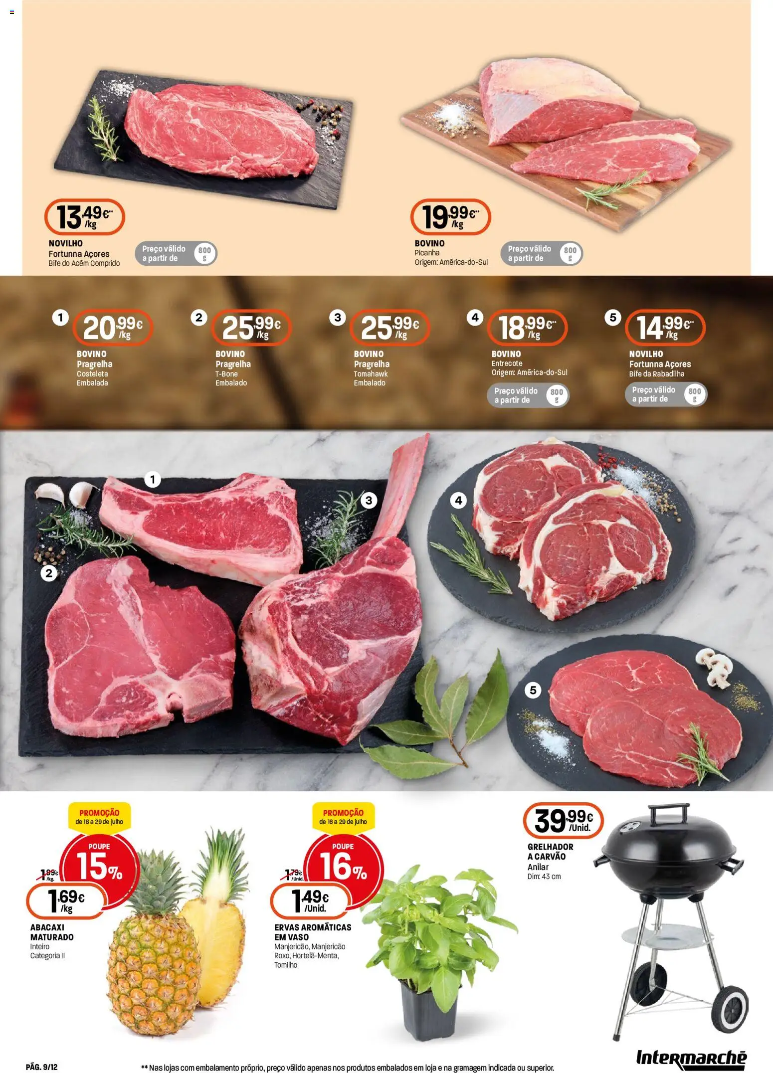 Intermarché folheto Super │ válido de 16/07/2026 | Página: 9 | Produtos: Vaso, Abacaxi