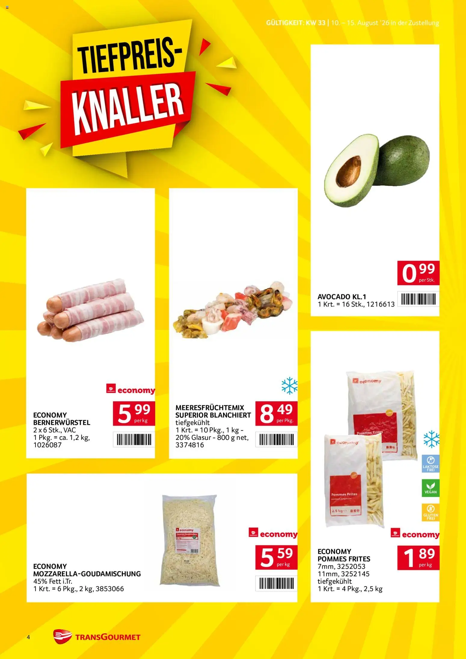 Transgourmet Zustellaktion gültig ab 10.08.2026 | Seite: 4 | Produkte: Avocado