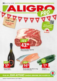 Aligro aktionen Chavannes, Matran, Genève, Sion ab 27.07.2026 gültig
