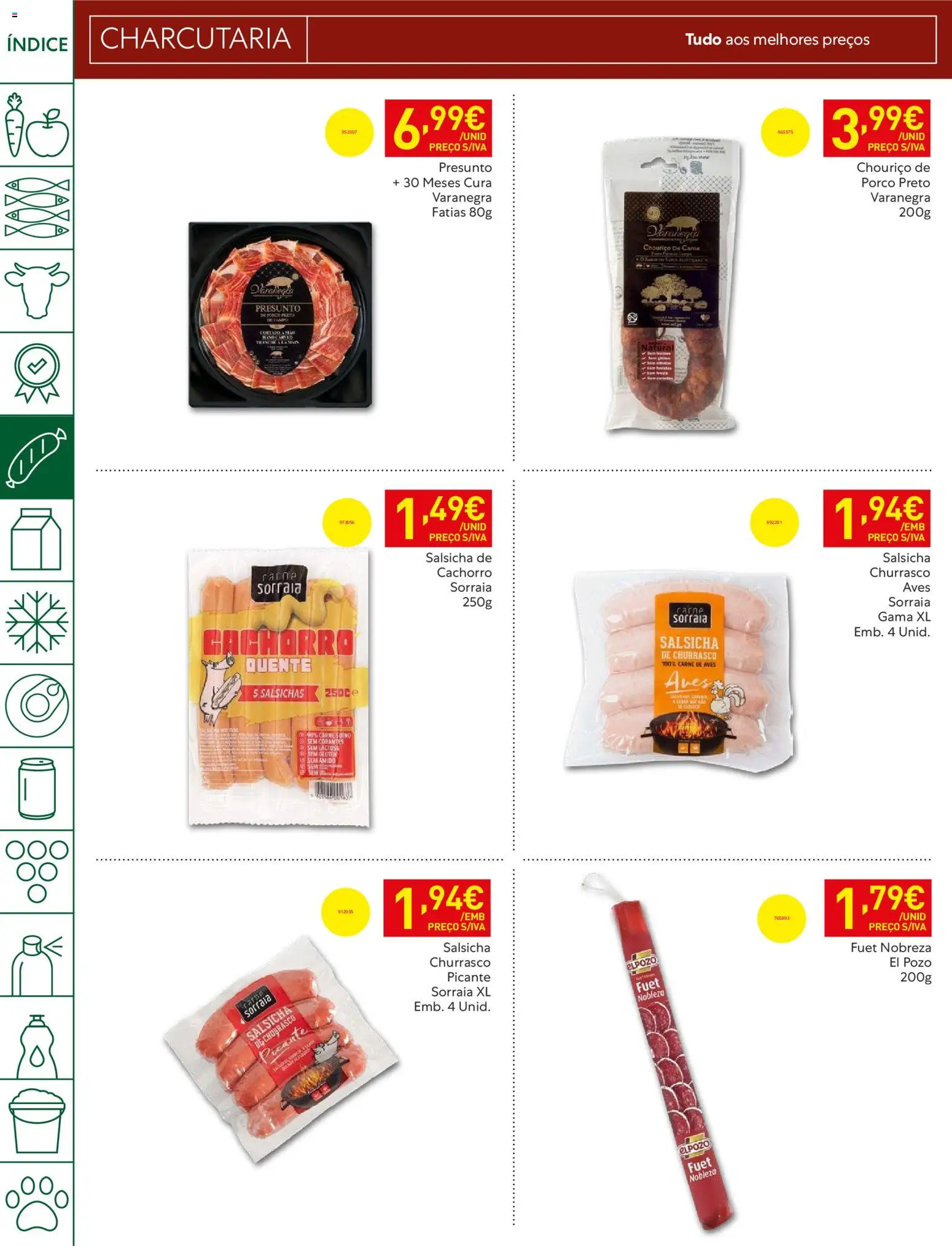 Recheio folheto │ válido de 19.05.2026 | Página: 12 | Produtos: Salsicha, Presunto, Chouriço, Carne