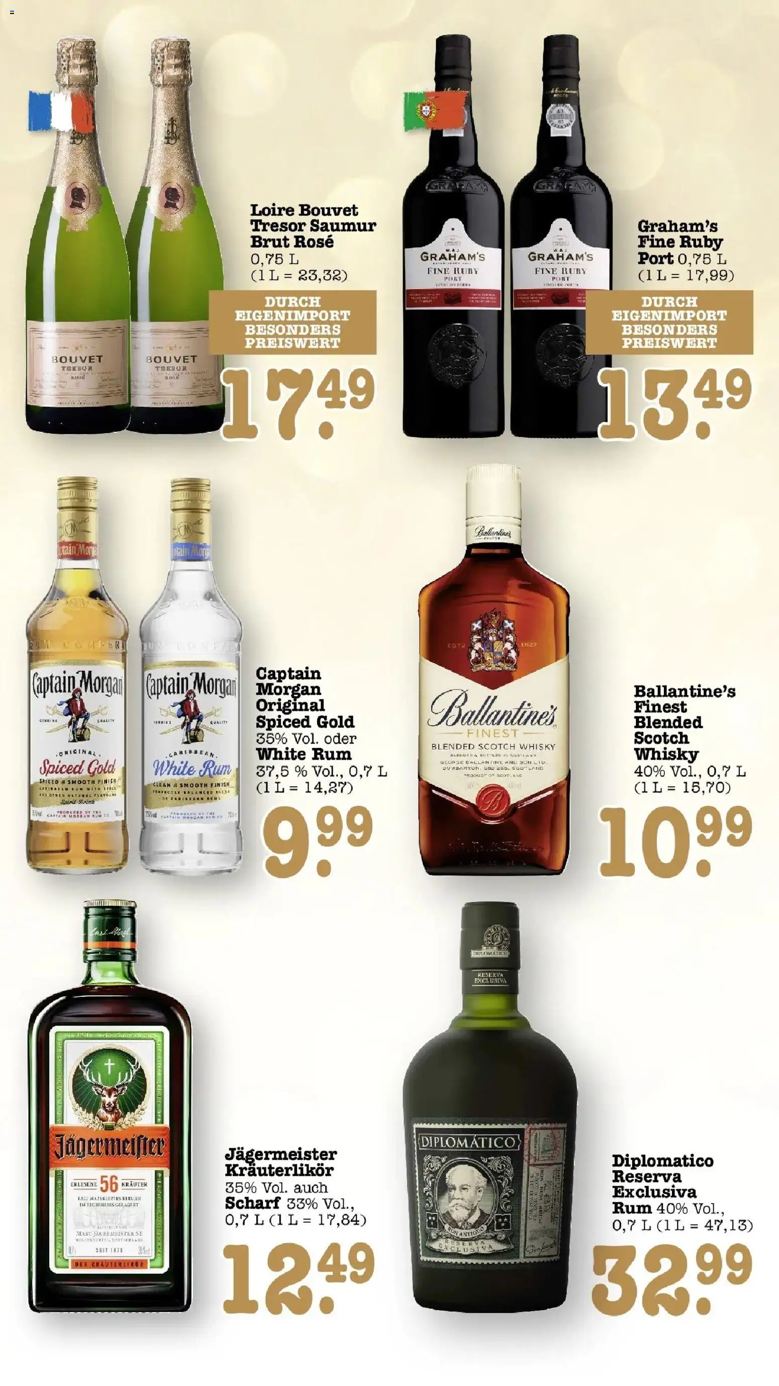 Edeka Prospekt Bühlertal (ab 05.10.2026) » Angebote Online | Seite: 67 | Produkte: Whisky, Rum, Finish, Jägermeister