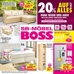 SB Möbel Boss Prospekt 	 ab 09.05.2026 gültig