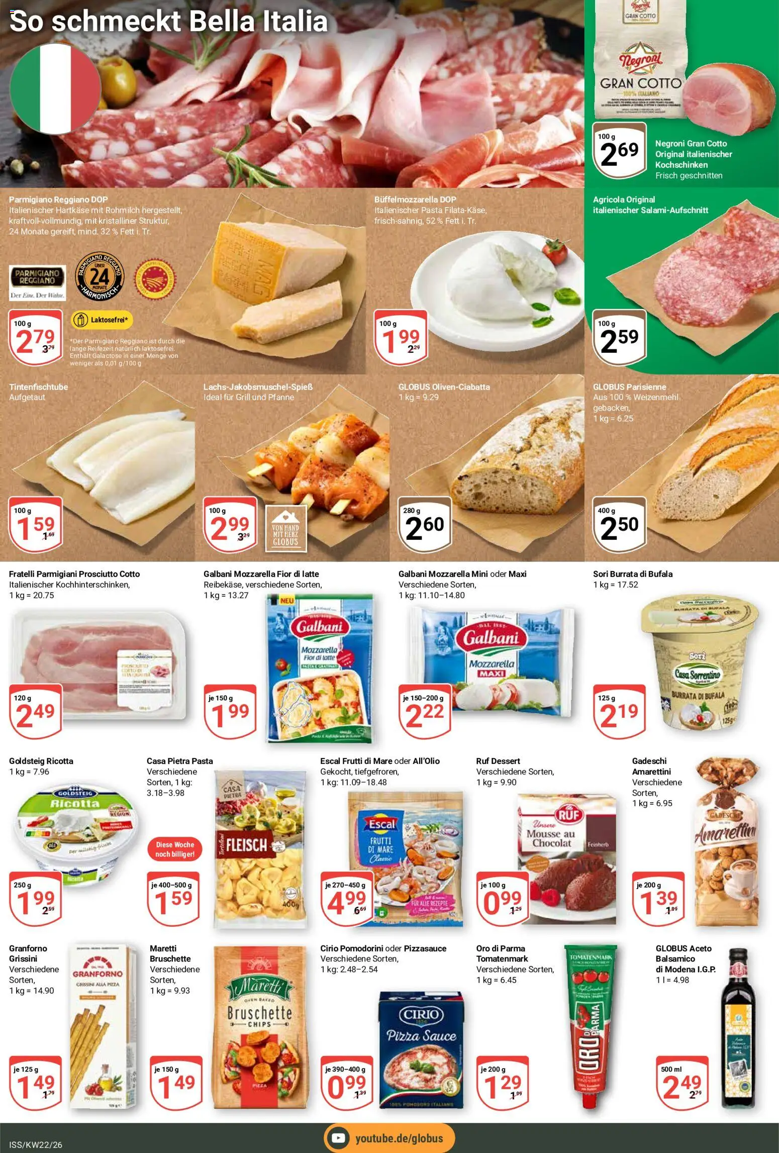 Globus Prospekt – gültig ab 26.05.2026 | Seite: 19 | Produkte: Grill, Mozzarella, Pizza, Chips