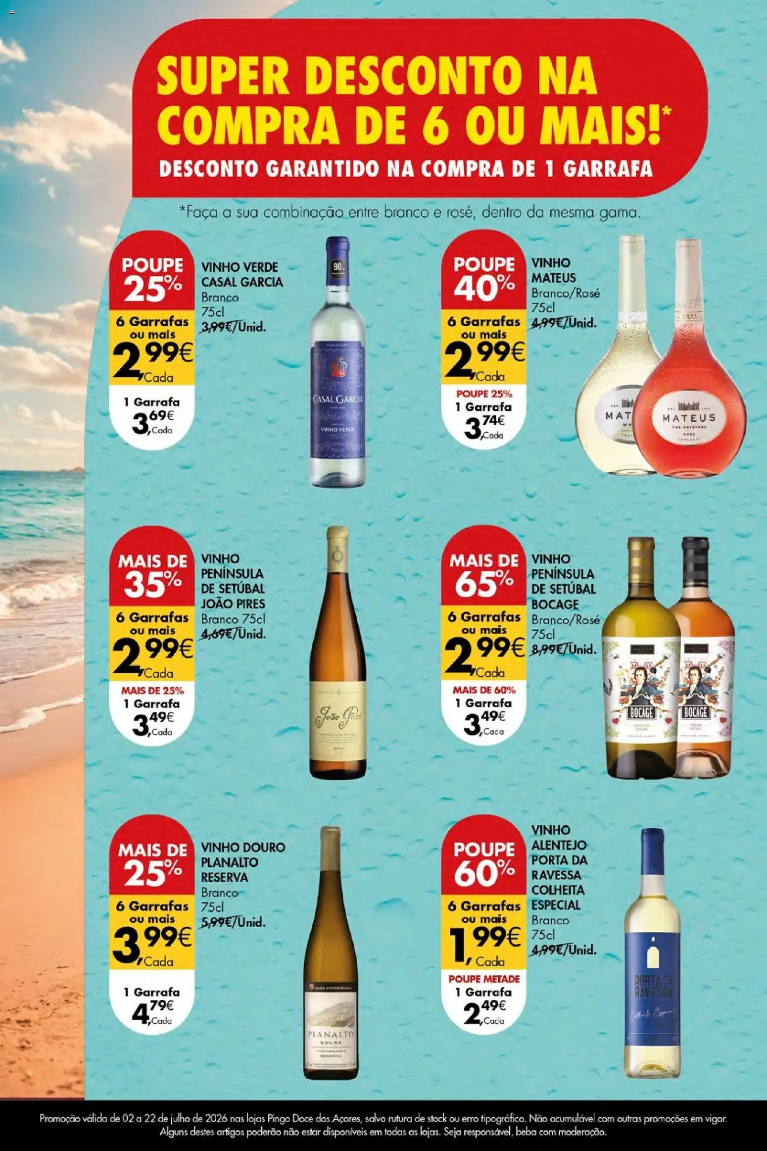 Pingo Doce Folheto Vinhos Frescos Açores │ válido de 02/07/2026 | Página: 24 | Produtos: Porta, Vinho