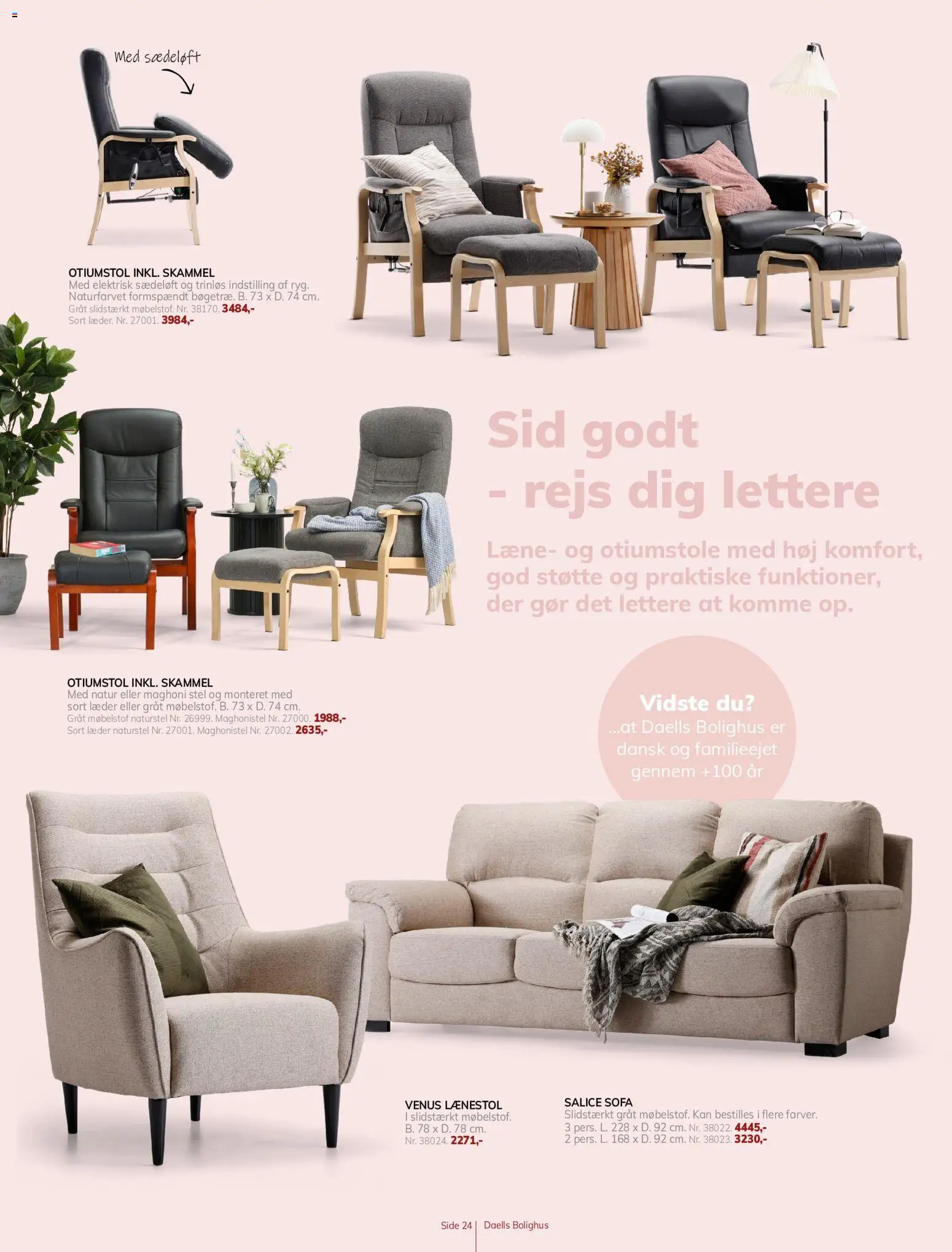 Daells Bolighus tilbudsavis – gyldig fra 12/08/2026 | Side: 24 | Produkter: Skammel, Sofa, Lænestol