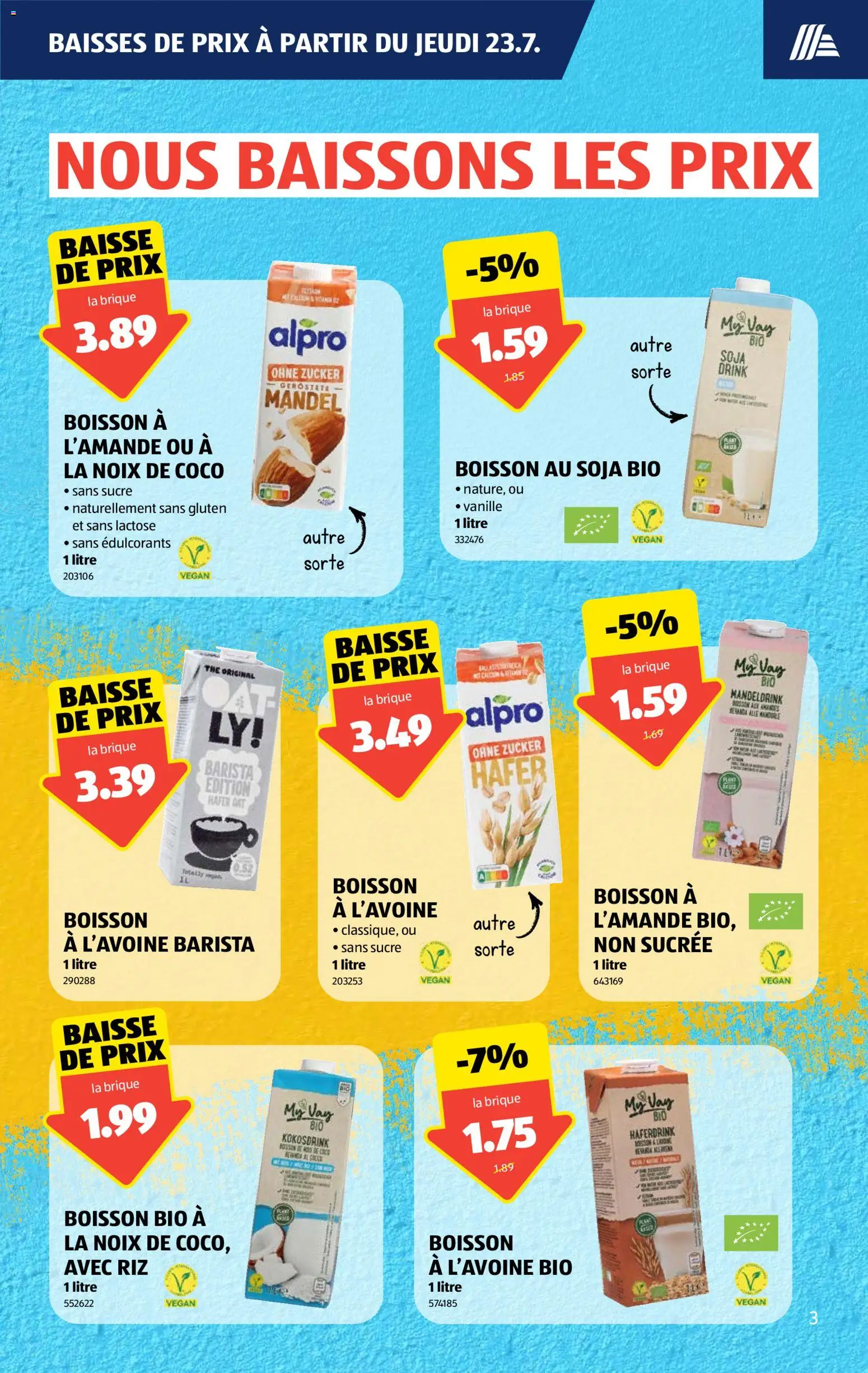 Aldi aktionen FR – gültig ab 23.07.2026 | Seite: 3 | Produkte: Zucker