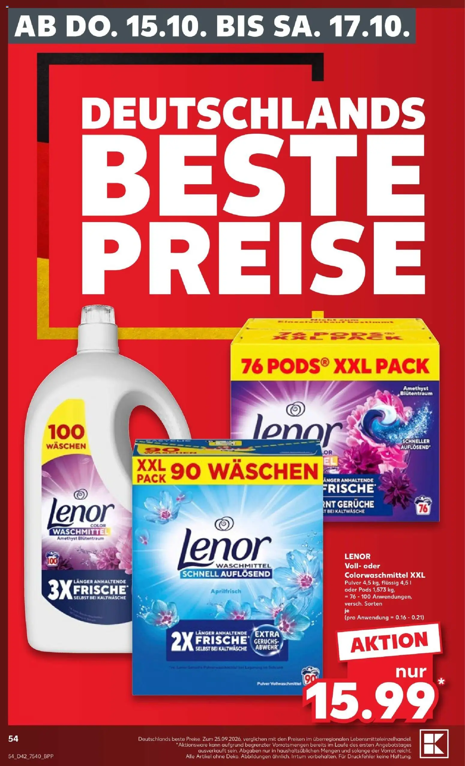 Kaufland Prospekt Frankfurt (Oder) – gültig ab 12.10.2026 | Seite: 58 | Produkte: Perwoll, Vanille, Pril