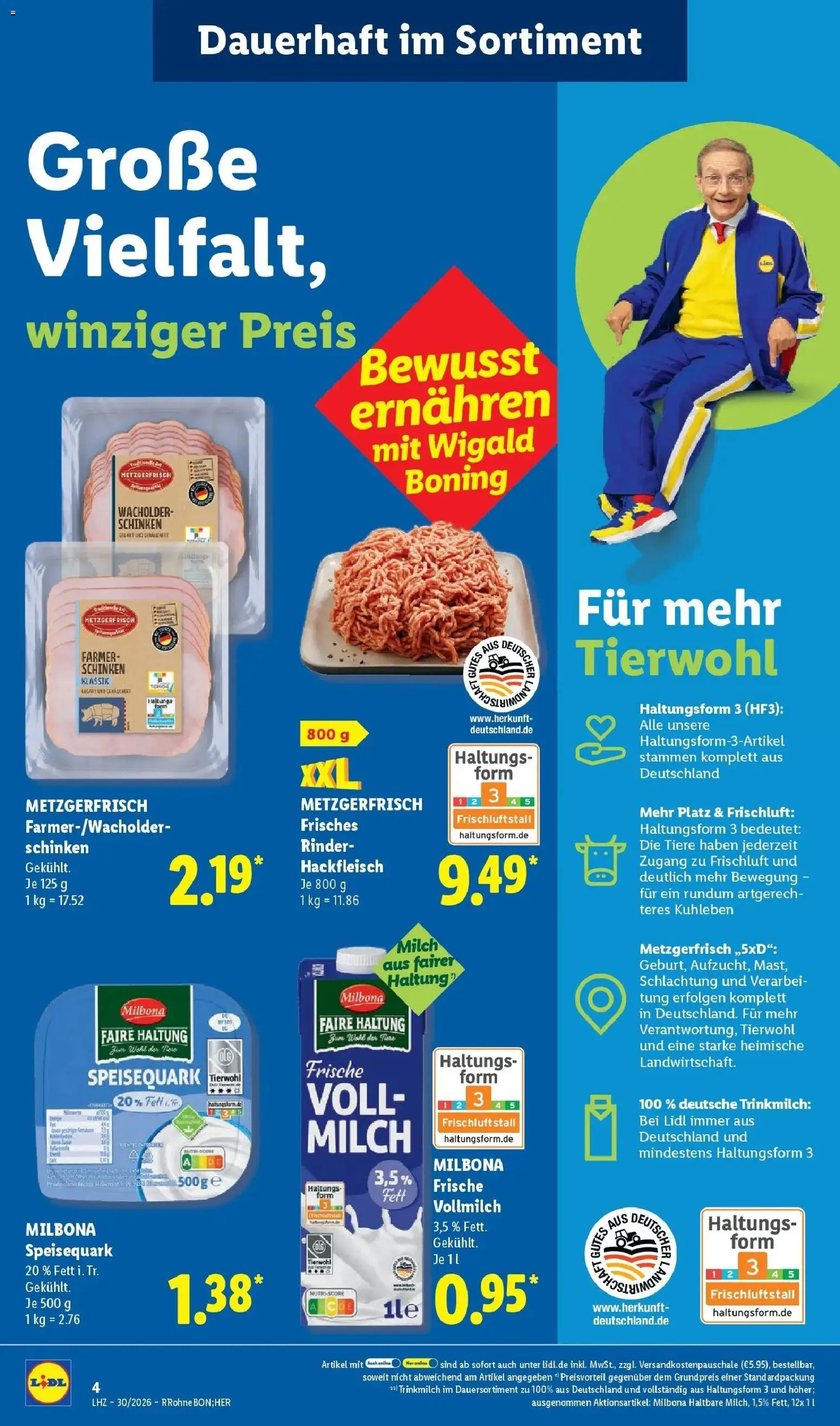 Lidl Prospekt Zülpich – gültig ab 20.07.2026 | Seite: 10 | Produkte: Quark, Schinken, Speisequark, Hackfleisch