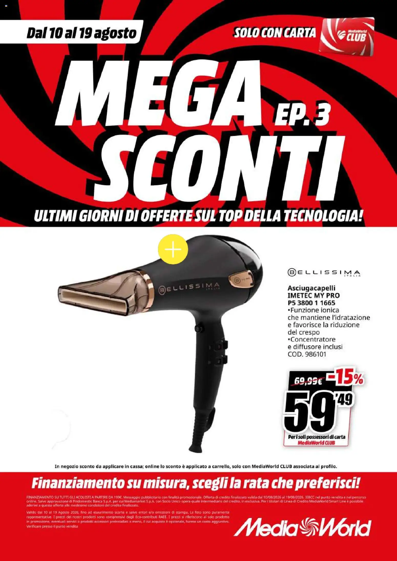 Volantino Media World del 10/08/2026 | Pagina: 63