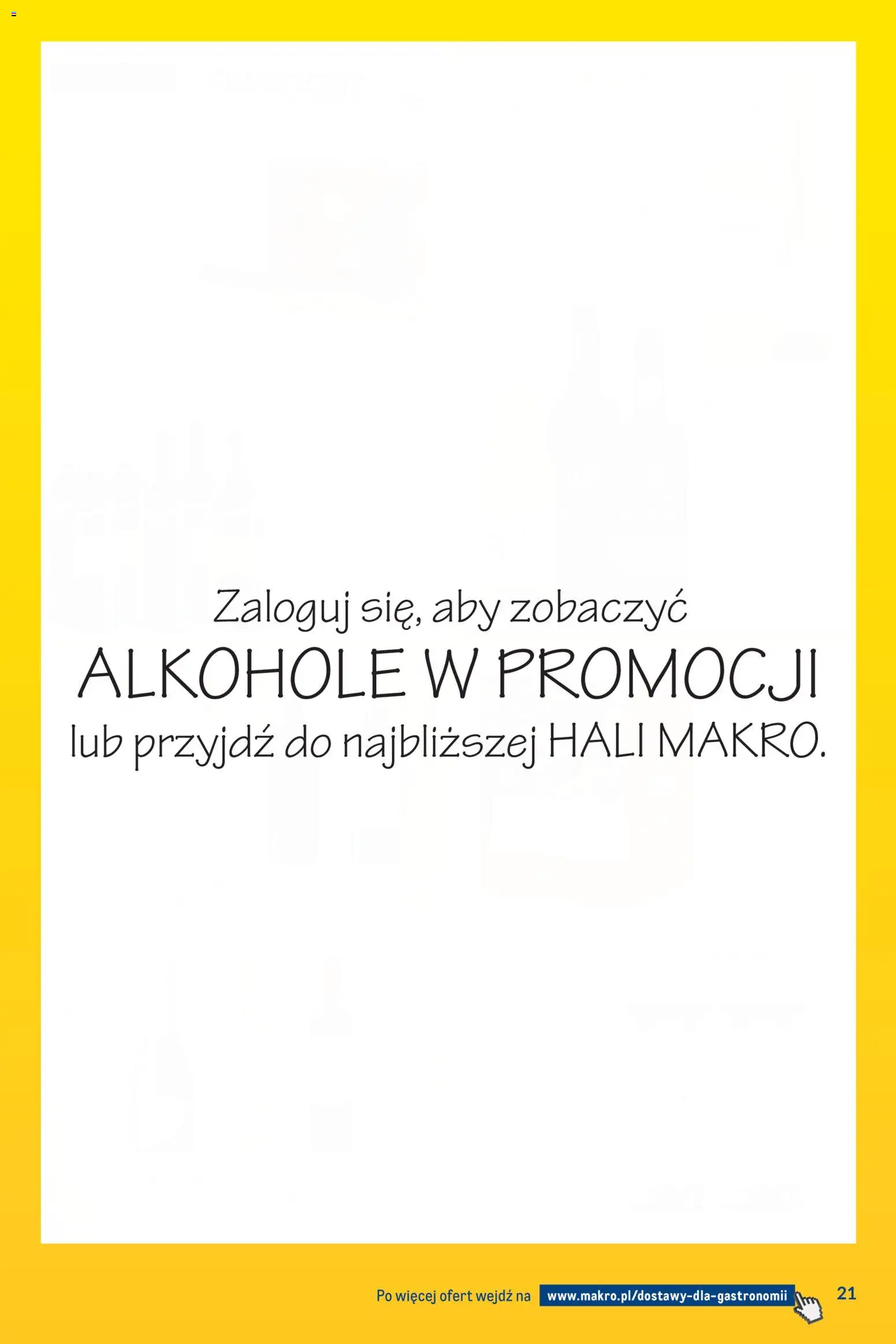 Makro gazetka - Dostawy dla gastronomii od 01.09.2026 | Strona: 21 | Produkty: Alkohole