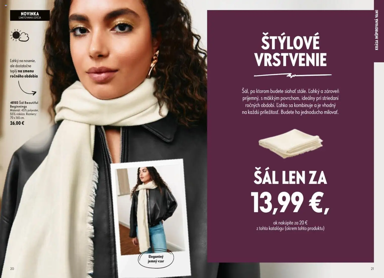 Nové Oriflame akcie – leták je platný od 09.09.2026 | Strana: 11 | Produkty: Šál