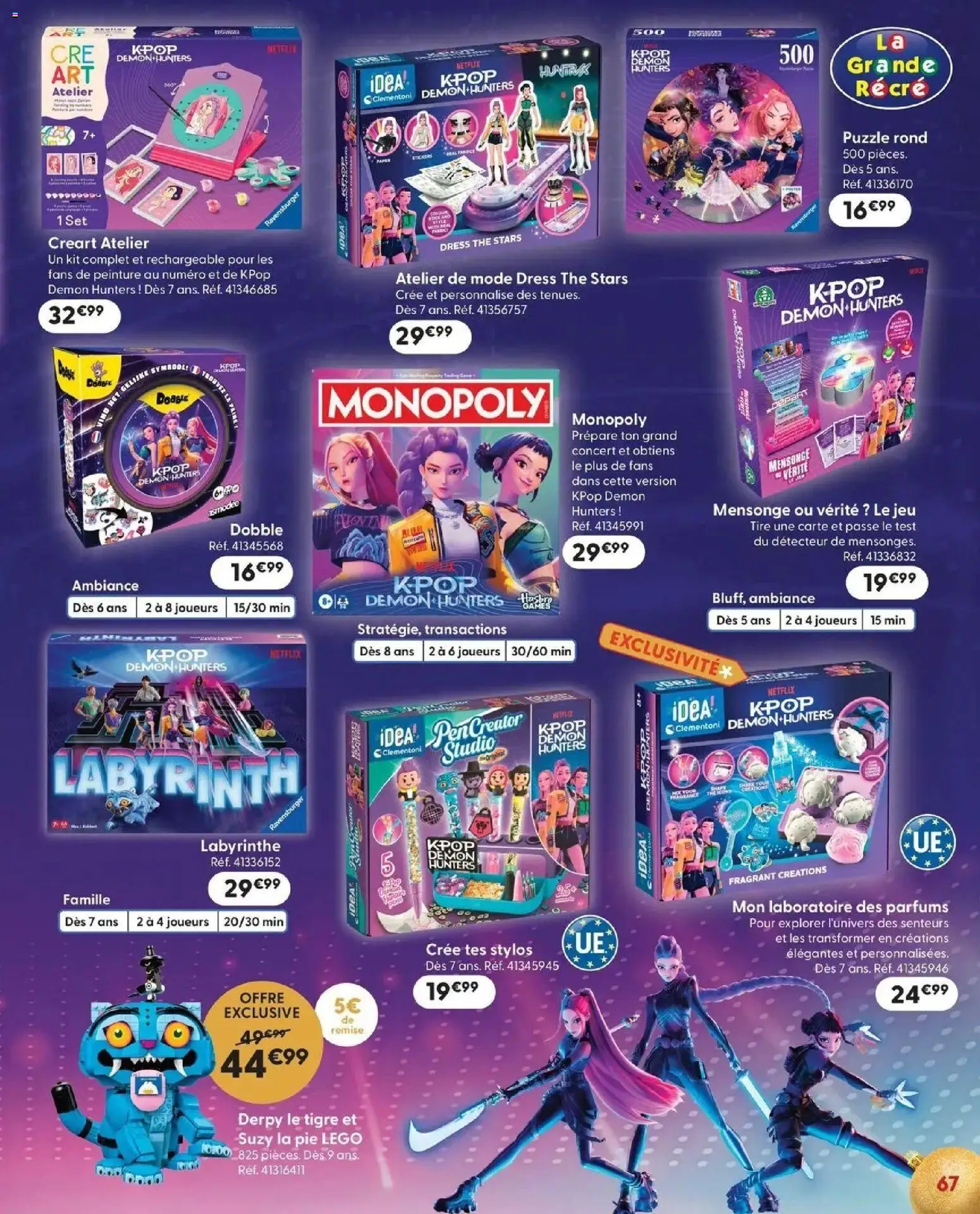 La Grande Récré - LE NOËL DE TOUTES LES PASSIONS à partir du 14/10/2026 - promo en ligne | Page: 67 | Produits: Légo, Peinture, Parfums, Thé