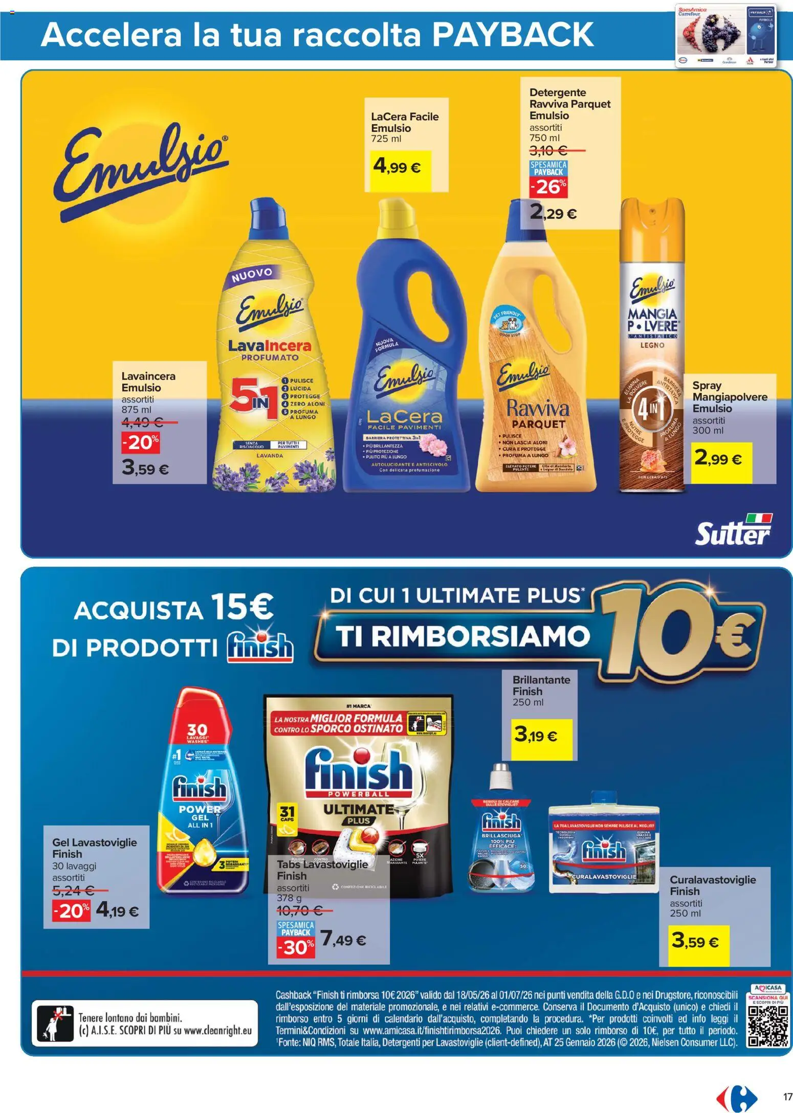 Volantino Carrefour del 05.06.2026 | Pagina: 17 | Prodotti: Detergente, Lavastoviglie, Lavanda