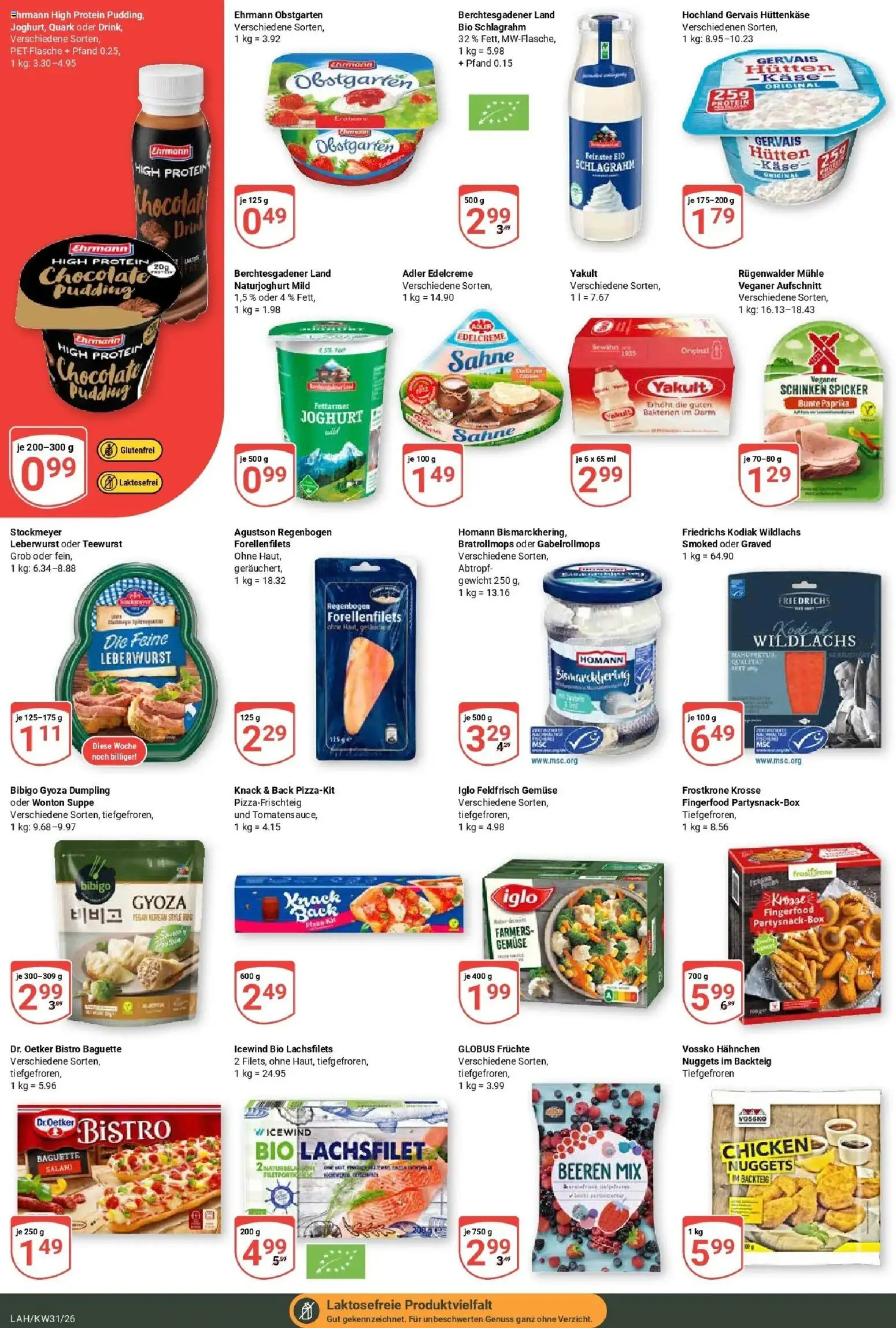 Globus Prospekt Lahnstein – gültig ab 27.07.2026 | Seite: 3 | Produkte: Hahnchen, Quark, Iglo, Baguette
