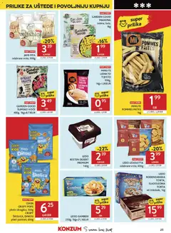 Konzum HR akciós újság - amely érvényes a következő dátumtól: 2026.10.14. | Oldal: 25 | Termékek: Torta, Jana, Kakaó, Pita