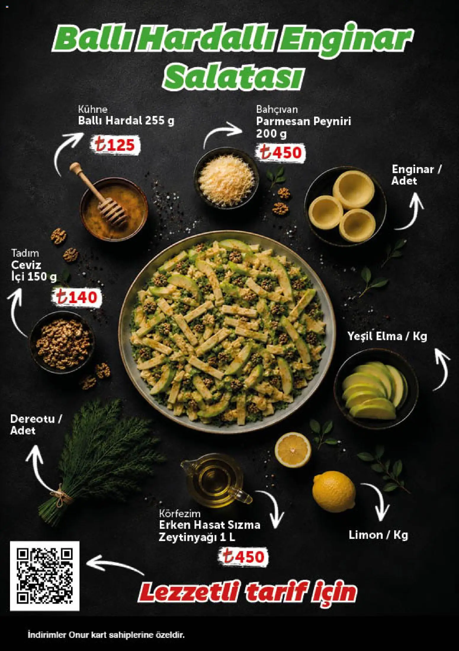 Onur Market - Katalog Gurme - 11 Ağustos 2026 tarihinden itibaren geçerlidir | Sayfa: 6 | Ürünler: Enginar, Elma, Limon, Zeytinyağı