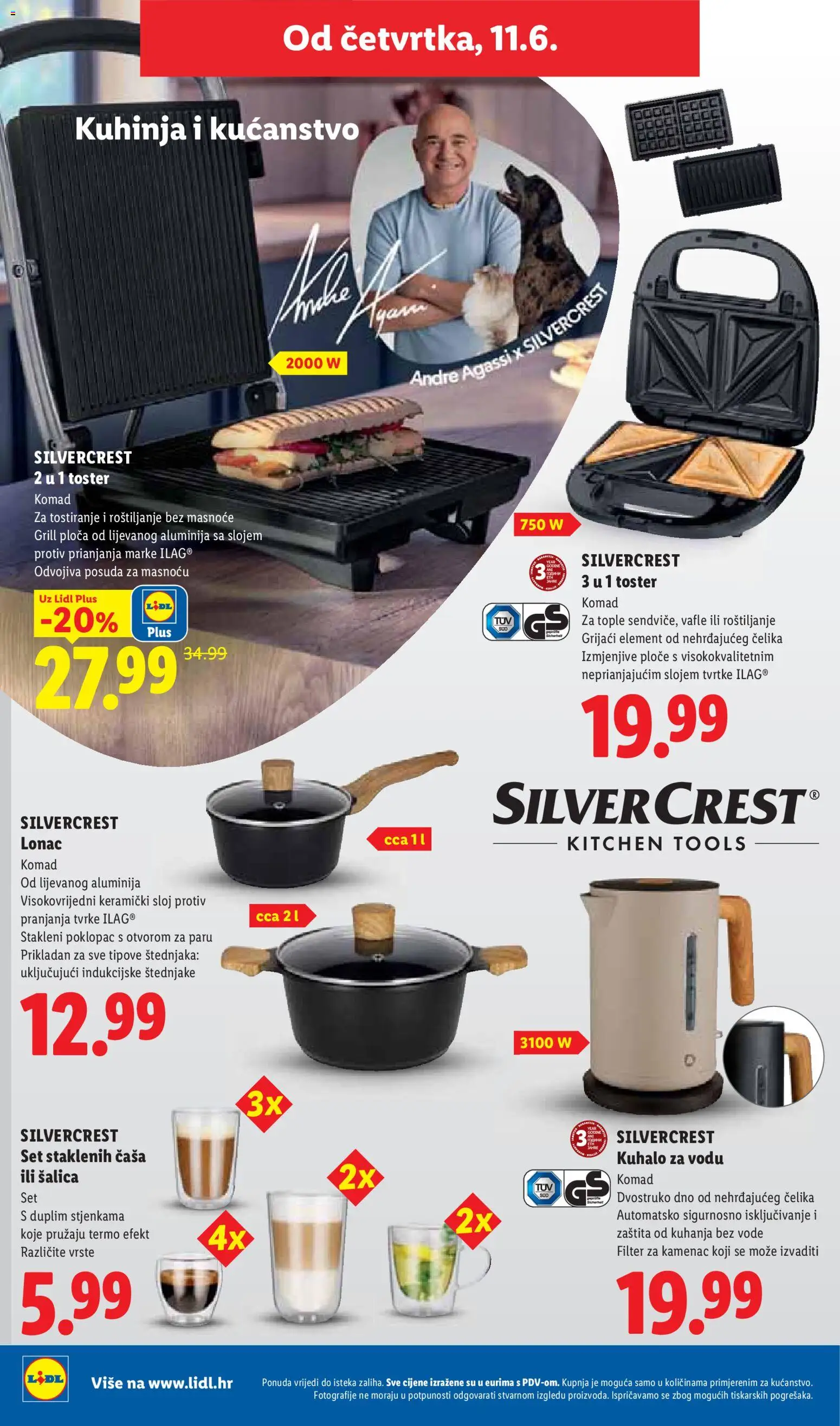 Lidl katalog | vrijedi od 08.06.2026 | Stranica: 48 | Proizvodi: Kuhalo za vodu, Toster, Kuhinja, Lonac