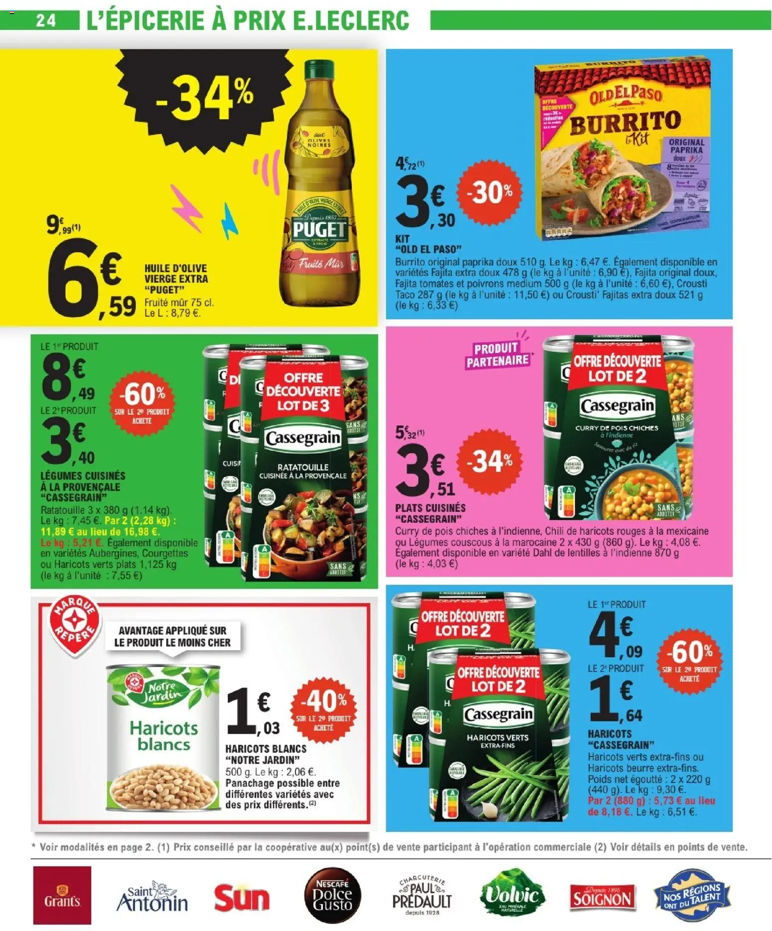 {H1} | Page: 24 | Produits: Poivrons, Poids, Tomates, Burrito