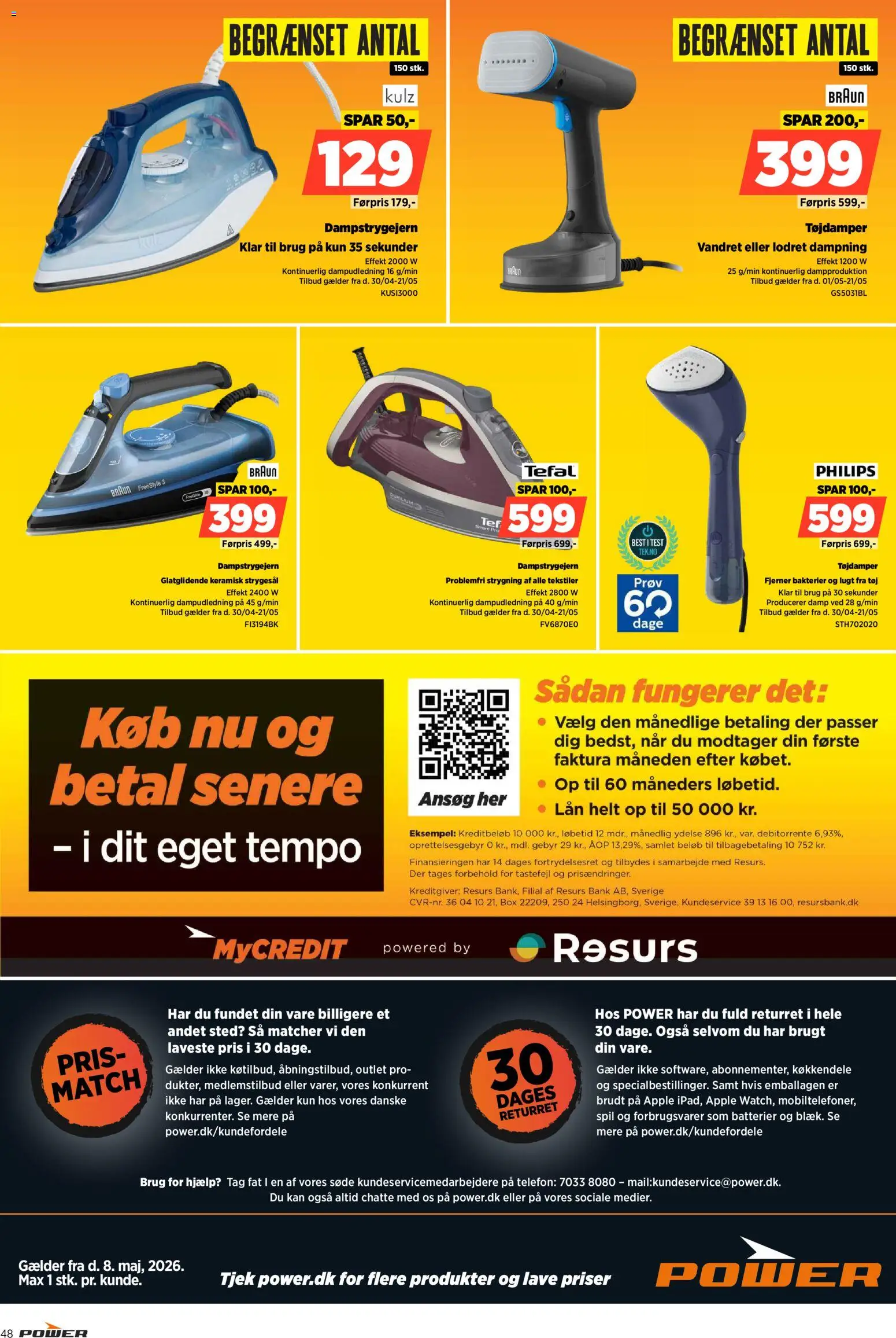Power tilbudsavis – gyldig fra 08.05.2026 | Side: 48 | Produkter: Batterier, Telefon, Spil, Tøj
